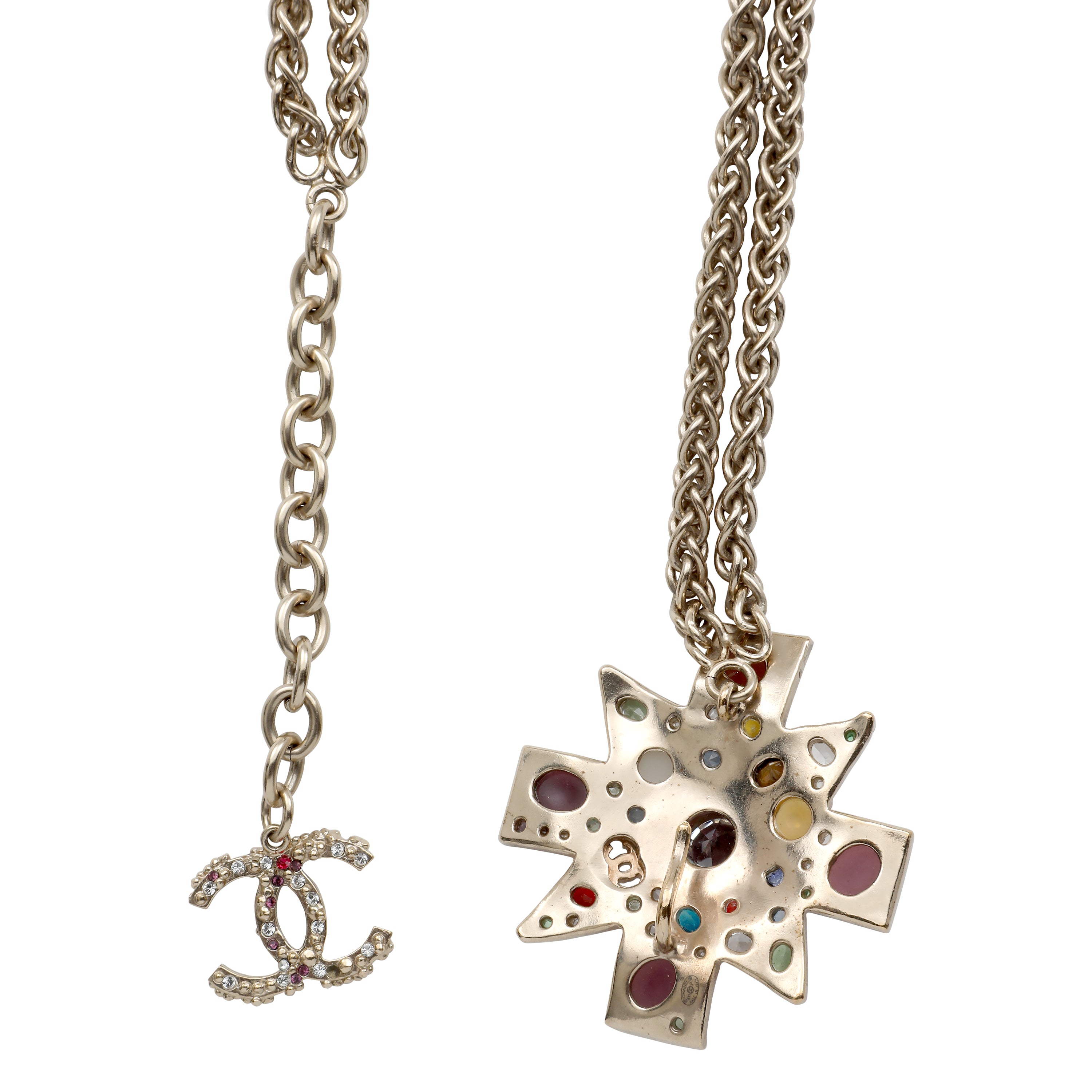 Chanel Shamrock Gold Necklace