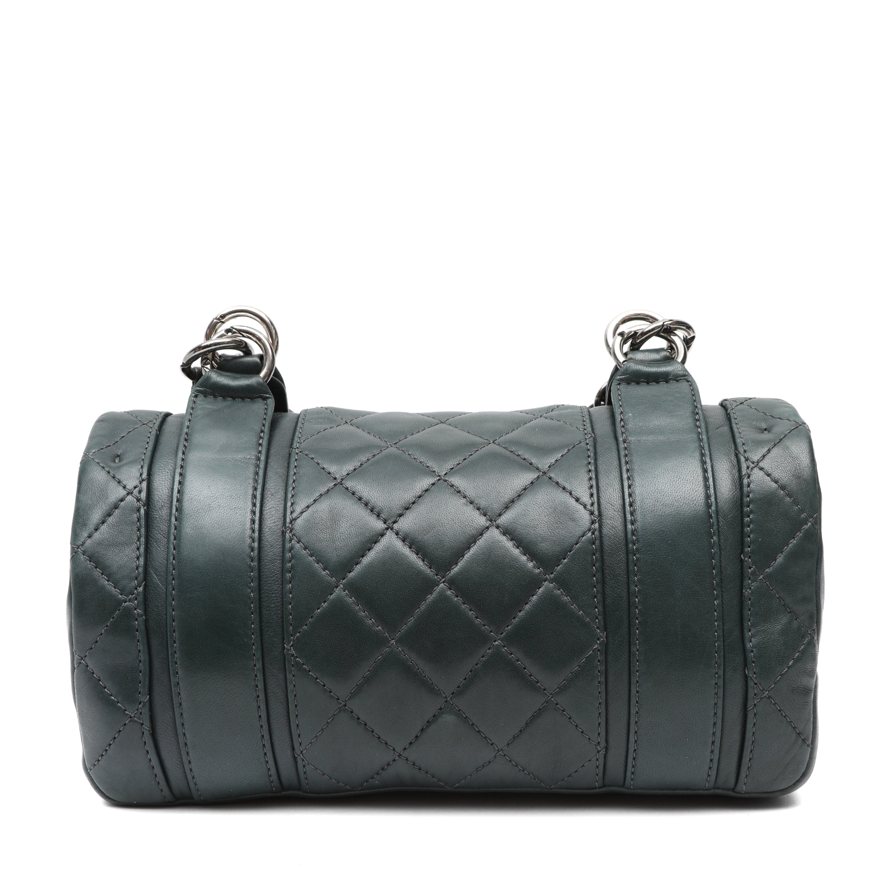 Chanel In The Mix Messenger Bag Quilted Green w SH