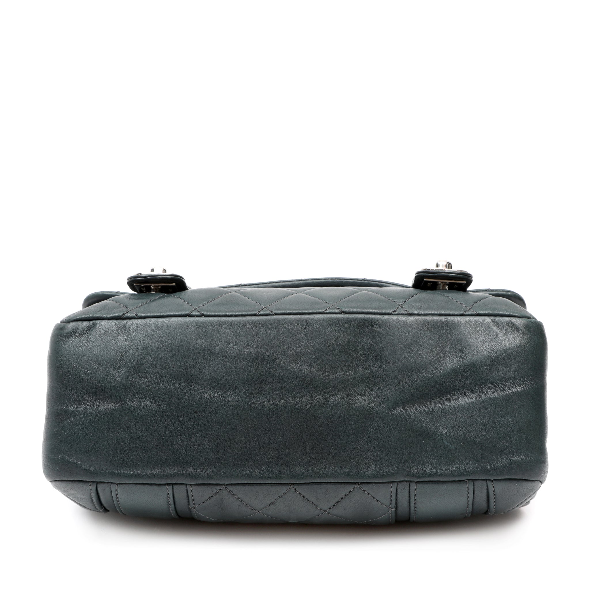 Chanel In The Mix Messenger Bag Quilted Green w SH