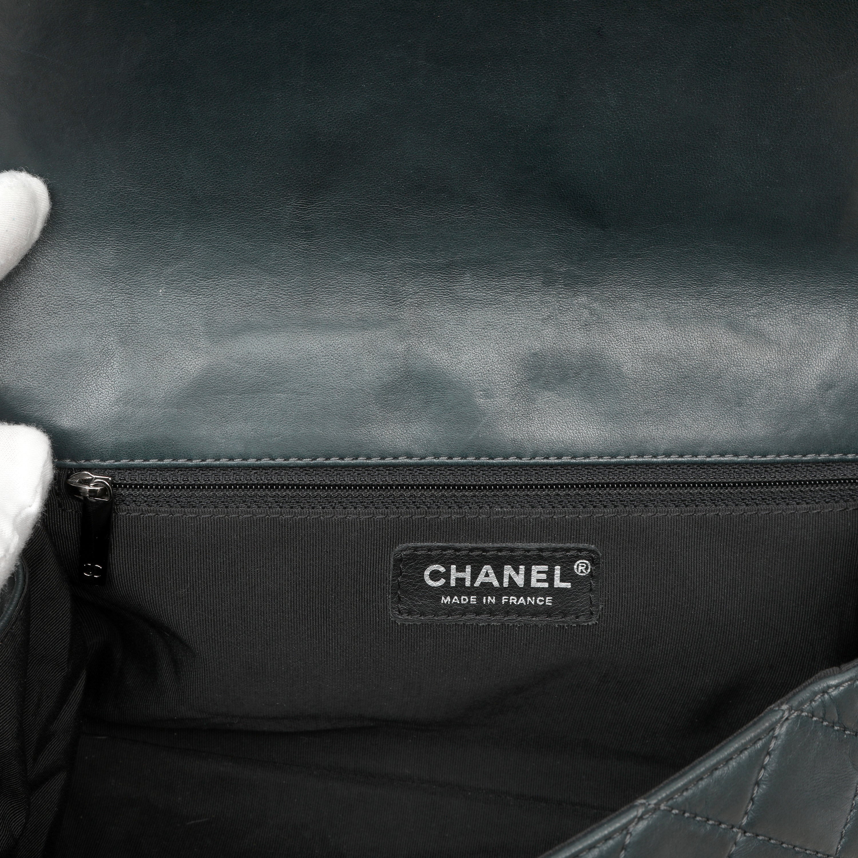 Chanel In The Mix Messenger Bag Quilted Green w SH