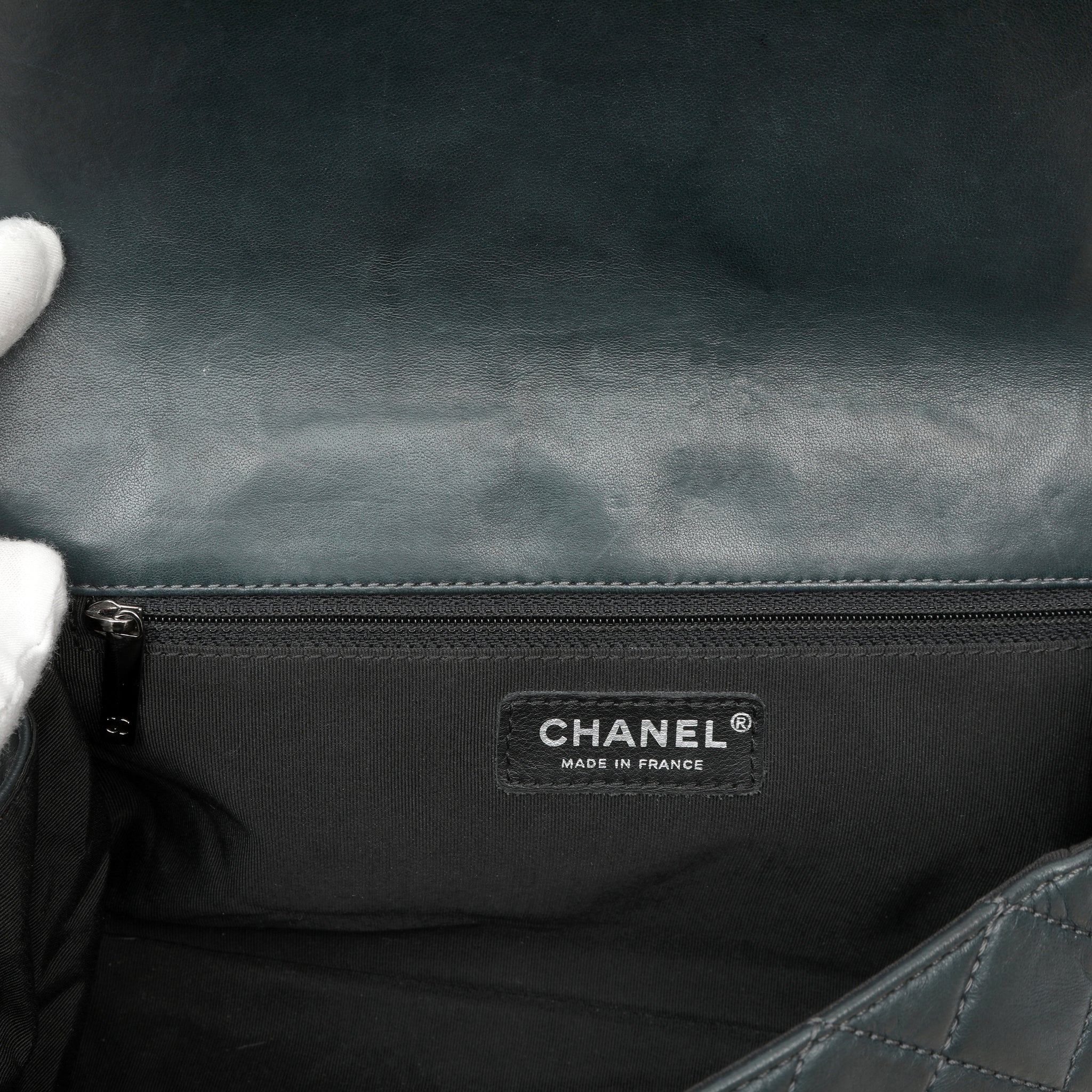 Chanel In The Mix Messenger Bag Quilted Green w SH