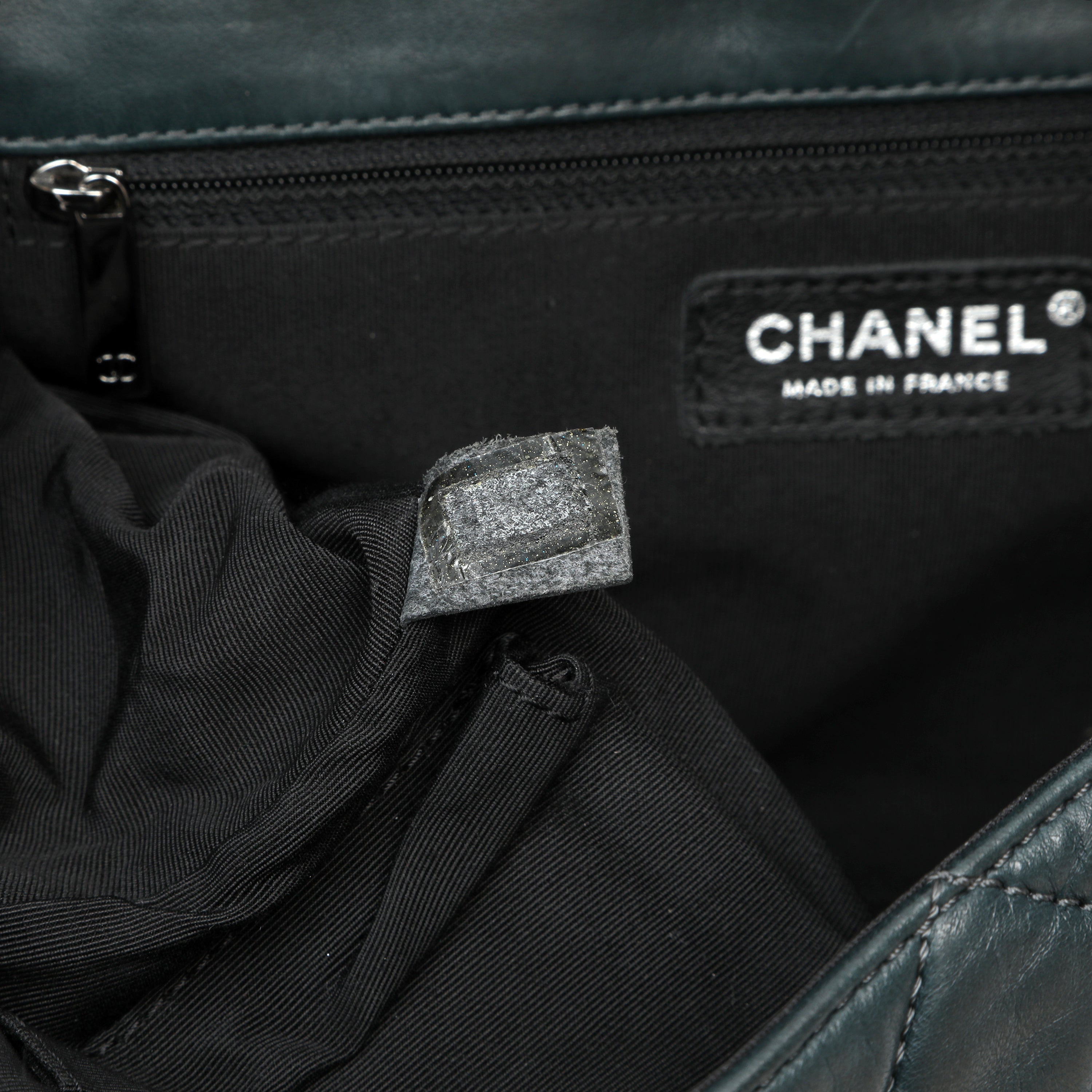 Chanel In The Mix Messenger Bag Quilted Green w SH