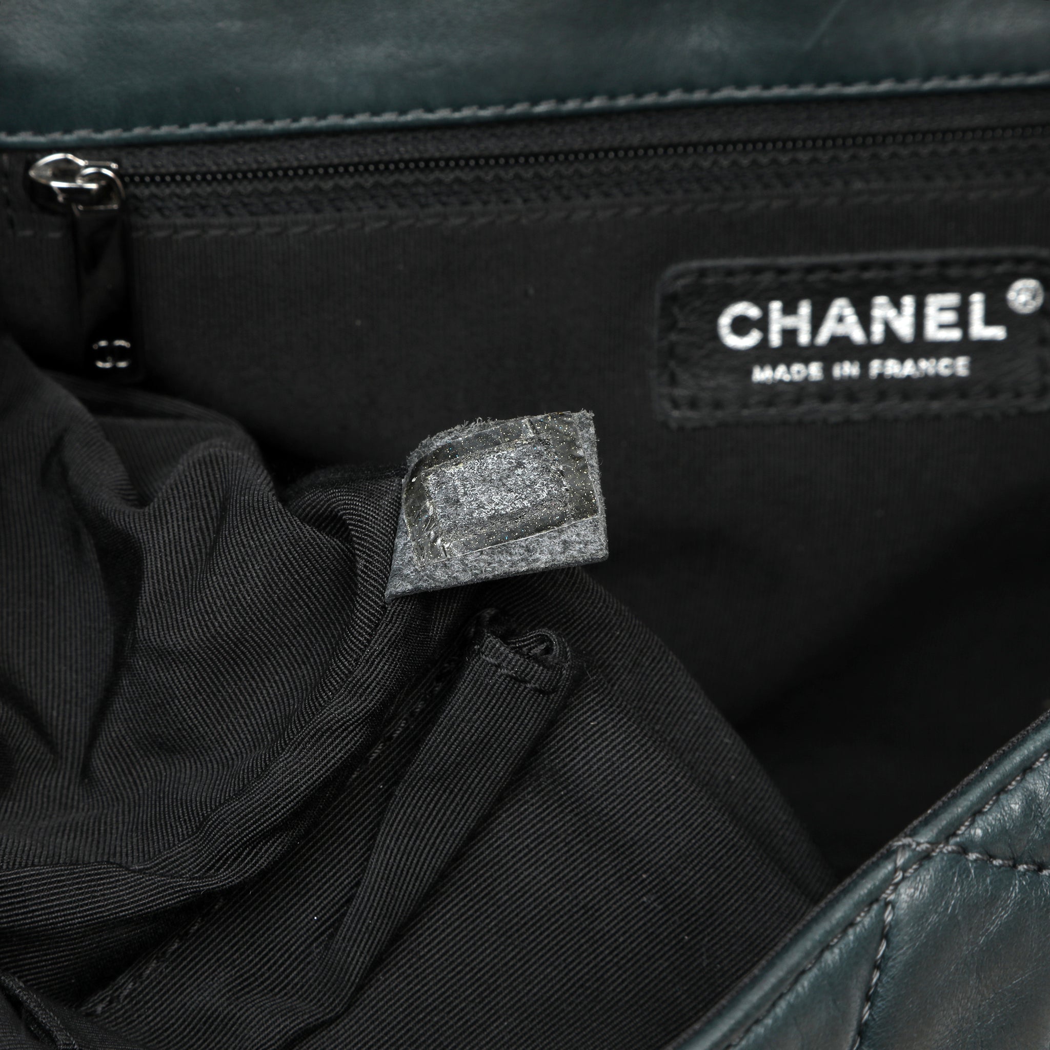 Chanel In The Mix Messenger Bag Quilted Green w SH
