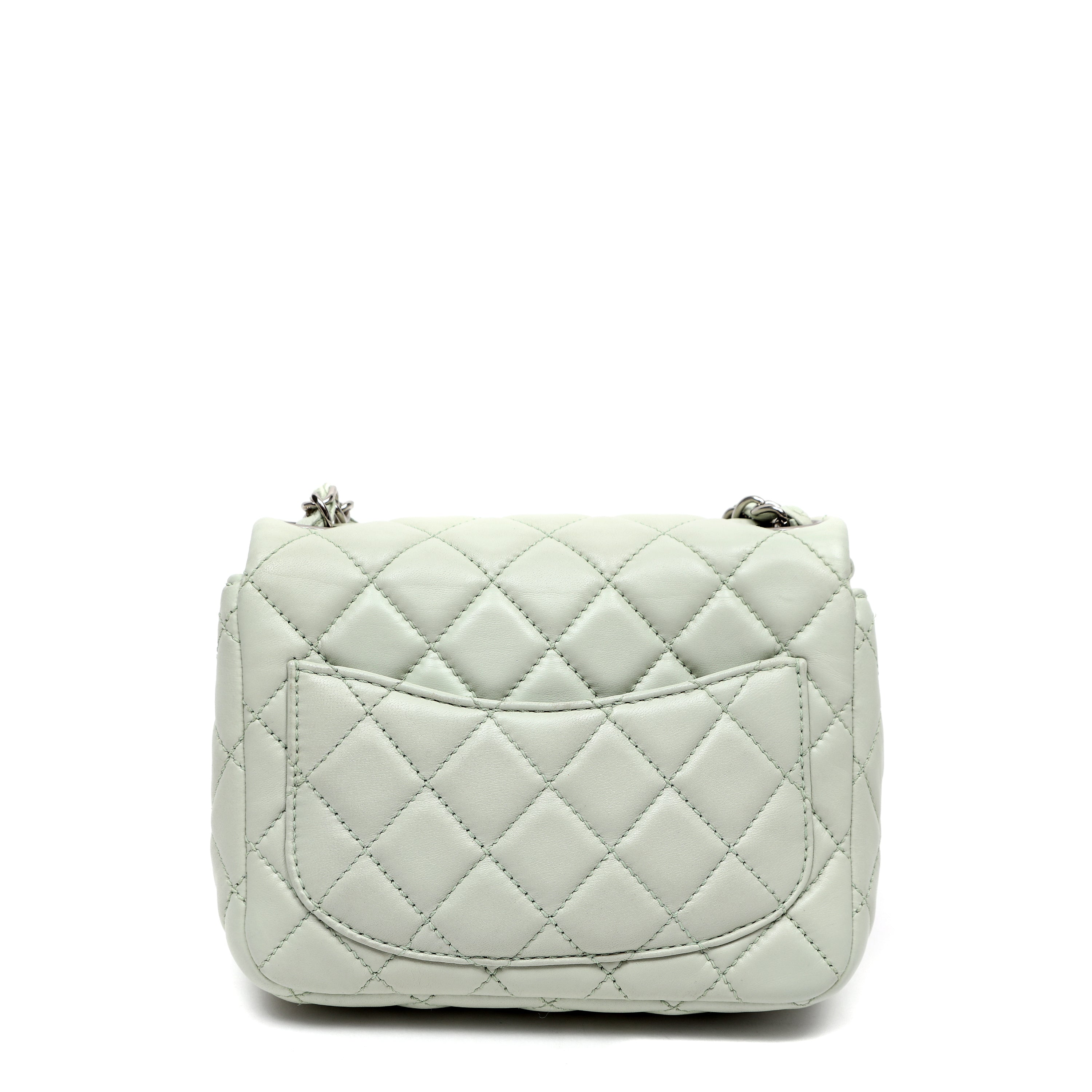 Chanel Matelasse Single Flap Chain Shoulder Bag Light Green
