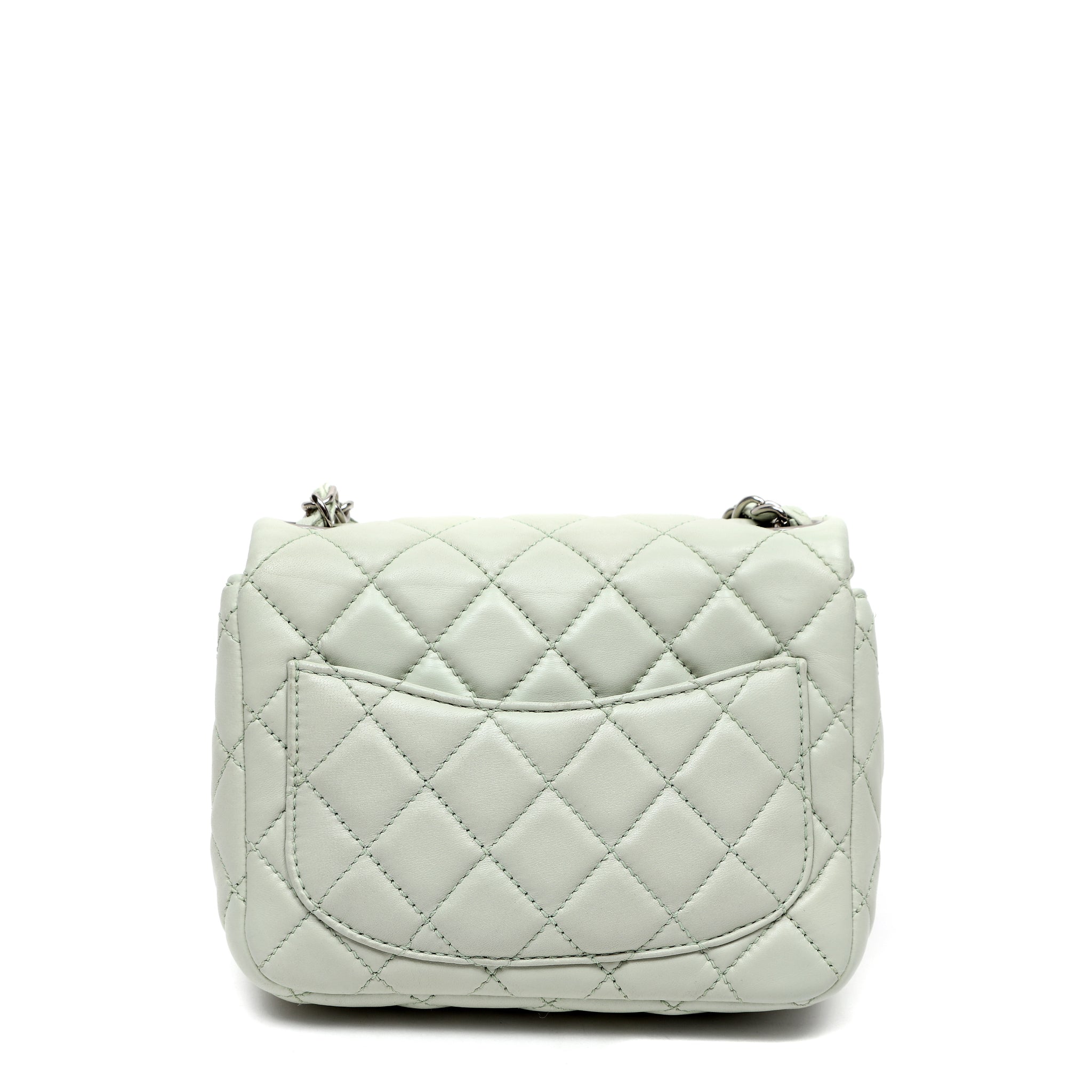 Chanel Matelasse Single Flap Chain Shoulder Bag Light Green