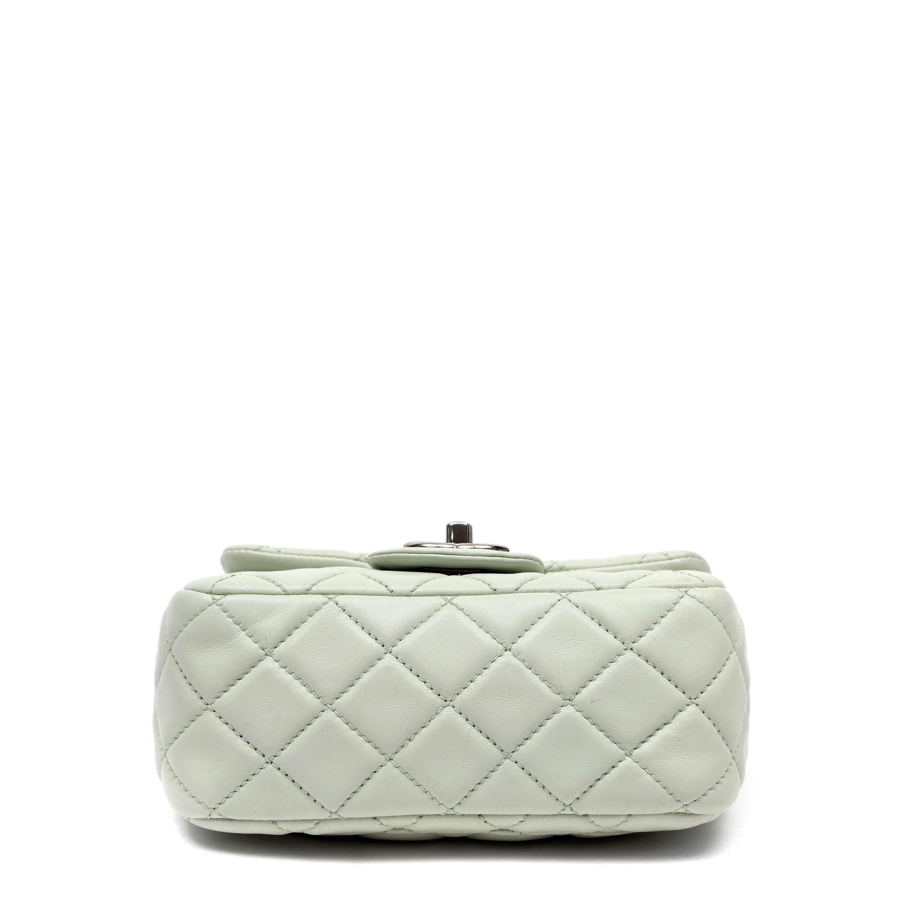 Chanel Matelasse Single Flap Chain Shoulder Bag Light Green