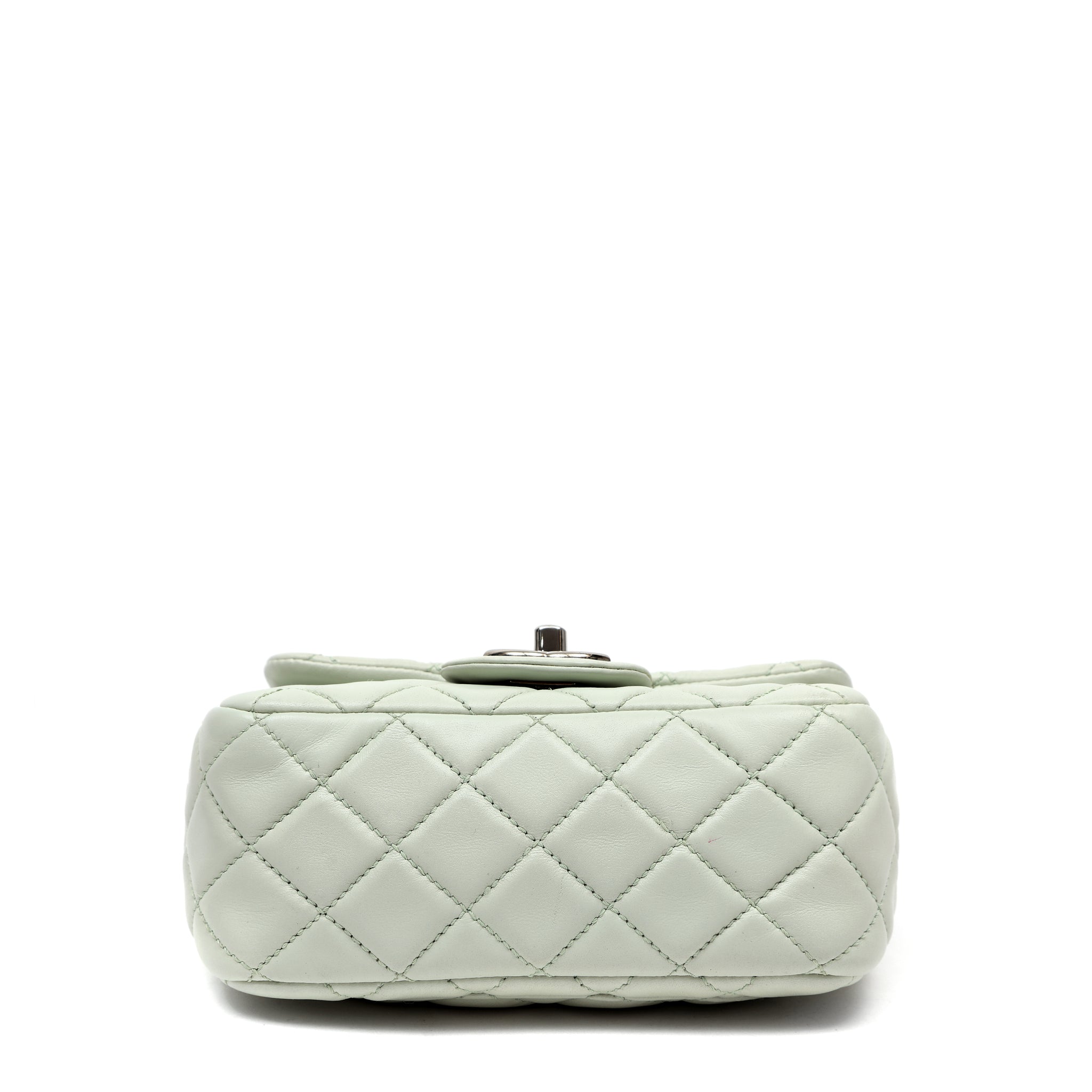 Chanel Matelasse Single Flap Chain Shoulder Bag Light Green