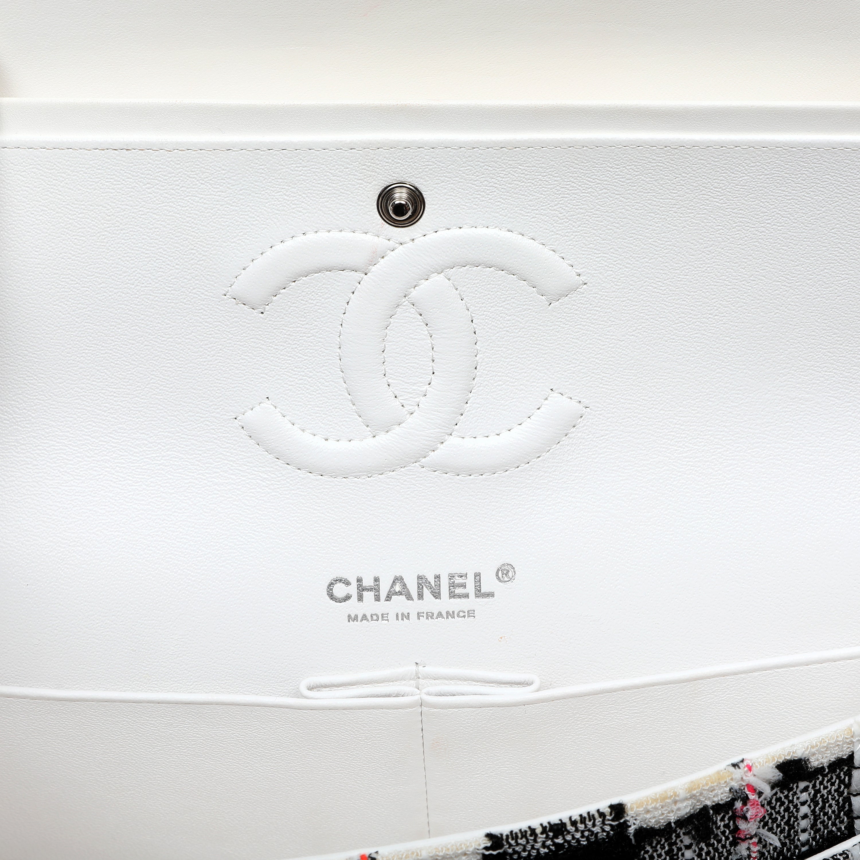 Chanel Mini Rectangular Classic Single Flap Shoulder Bag Tweed Neon Accents