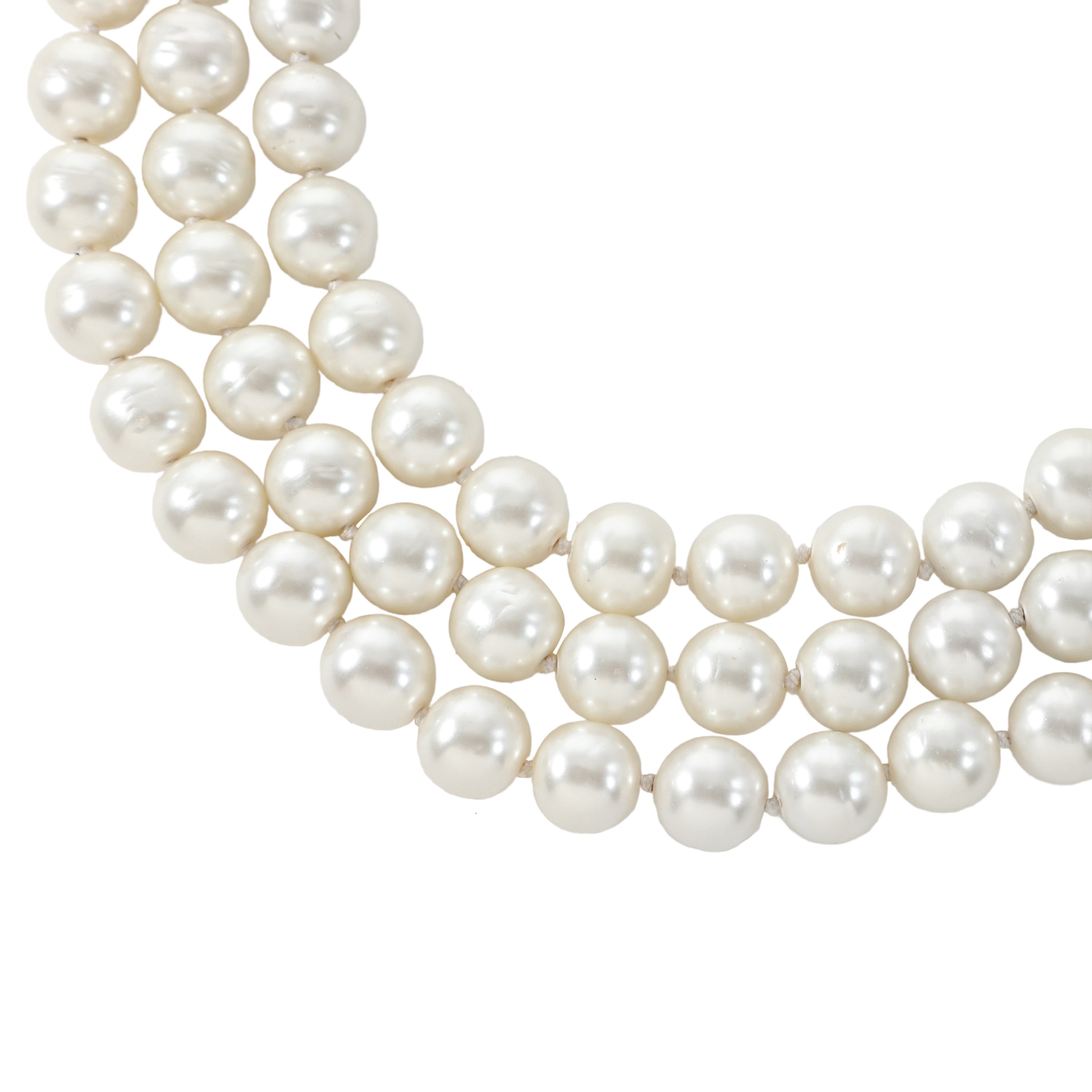 Chanel Pearl, Emerald, Diamond Necklace
