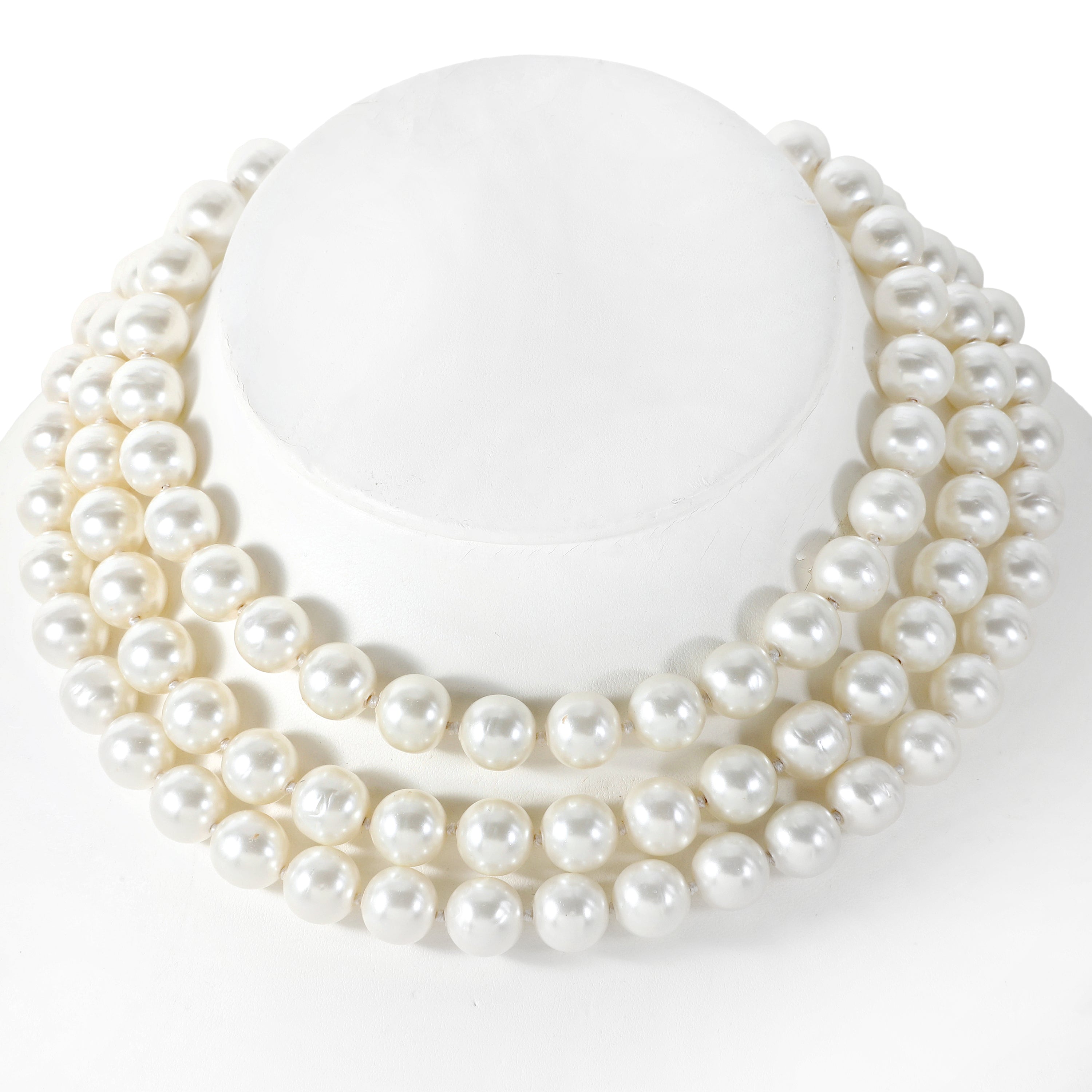 Chanel Pearl, Emerald, Diamond Necklace