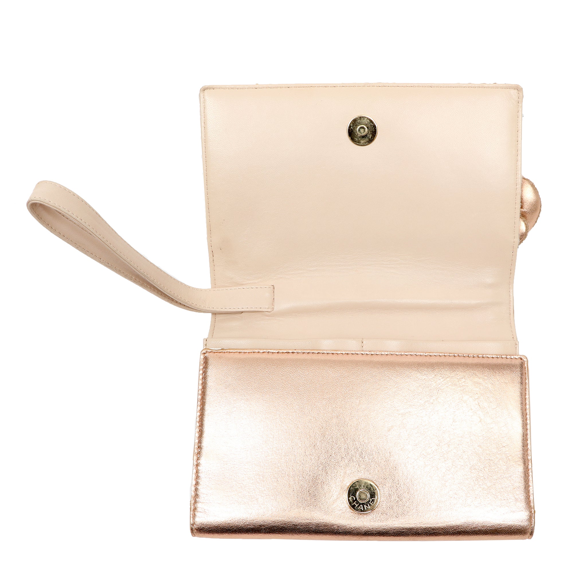 Chanel Pink Tweed and Leather Flap Bag w Camellia Details