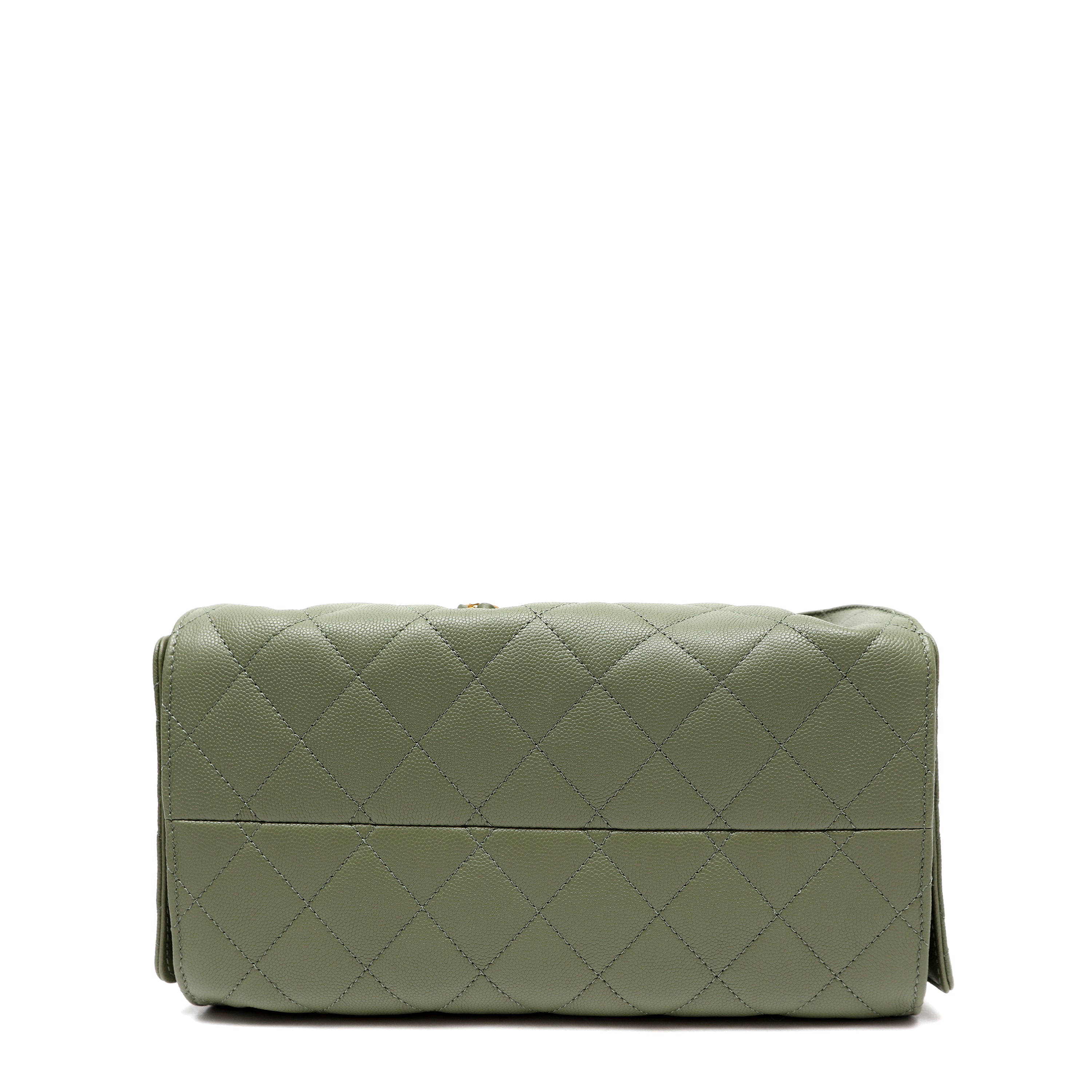 Chanel Small 25 Hobo Bag Khaki Caviar Leather w GH