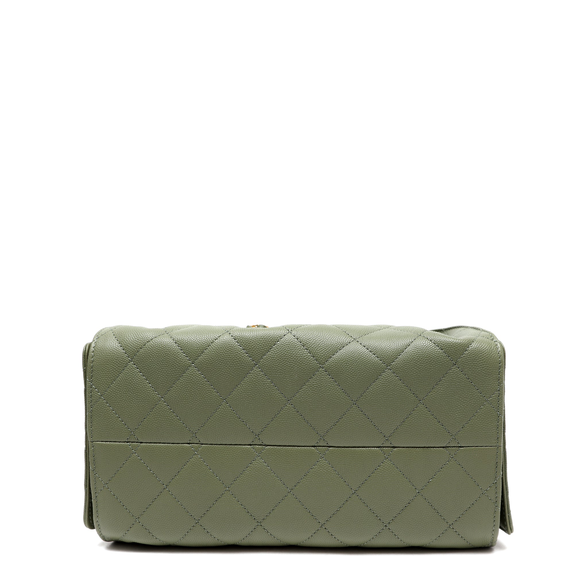 Chanel Small 25 Hobo Bag Khaki Caviar Leather w GH