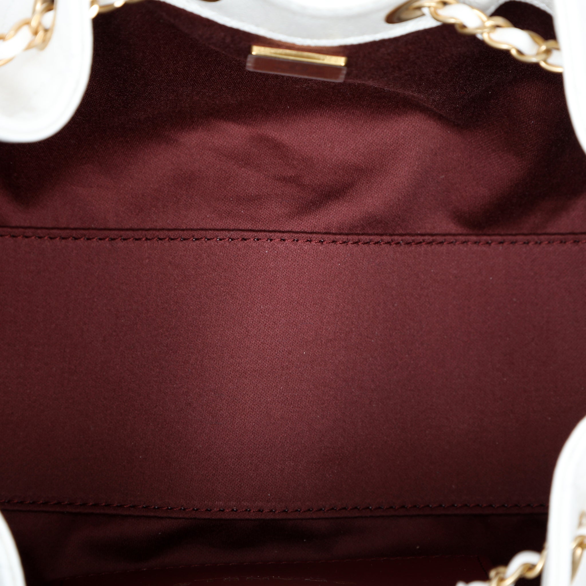 Chanel Small Hobo Bag Caviar White Leather w GH