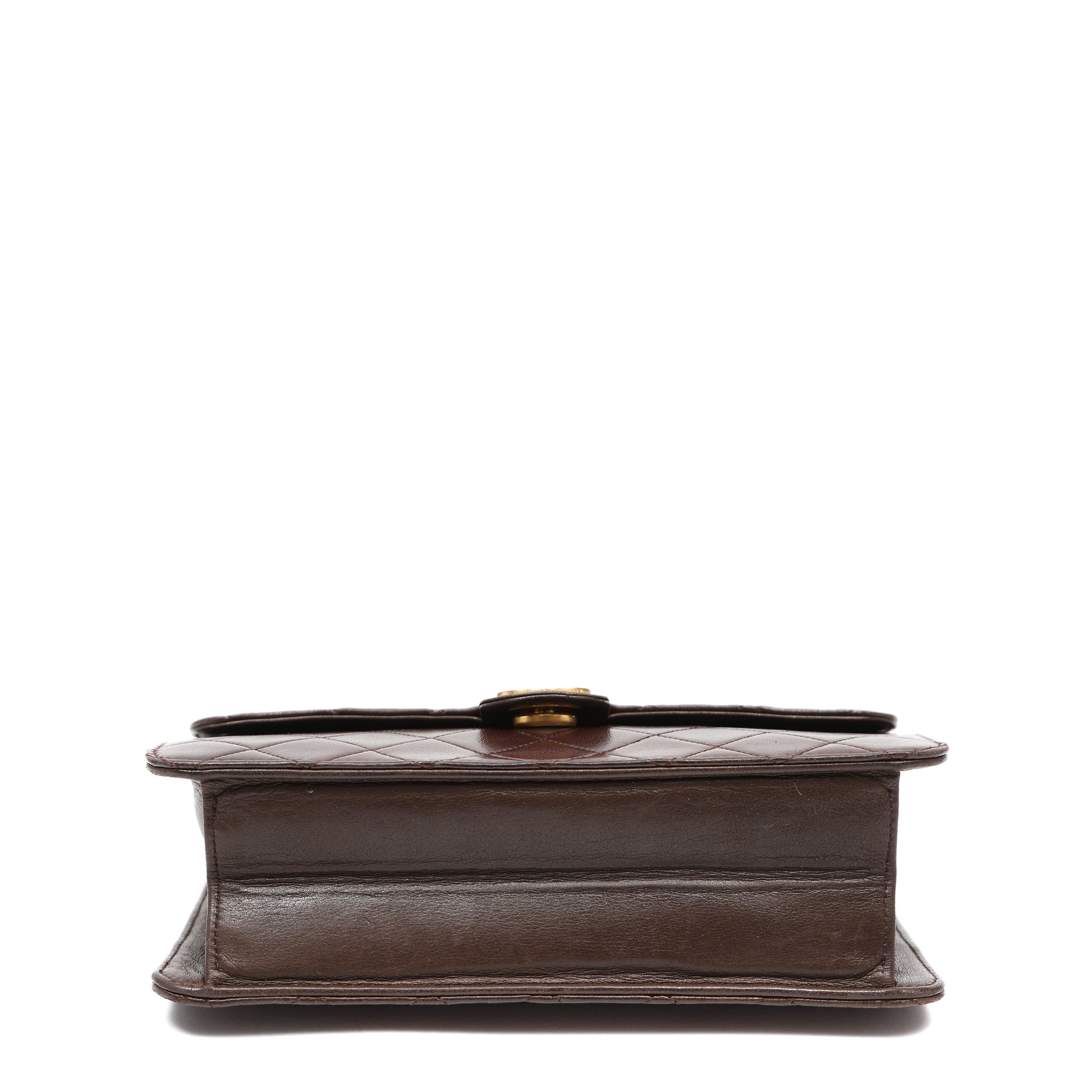 Chanel Timeless Quilted Lambskin Brown Leather w/Gold Hardware