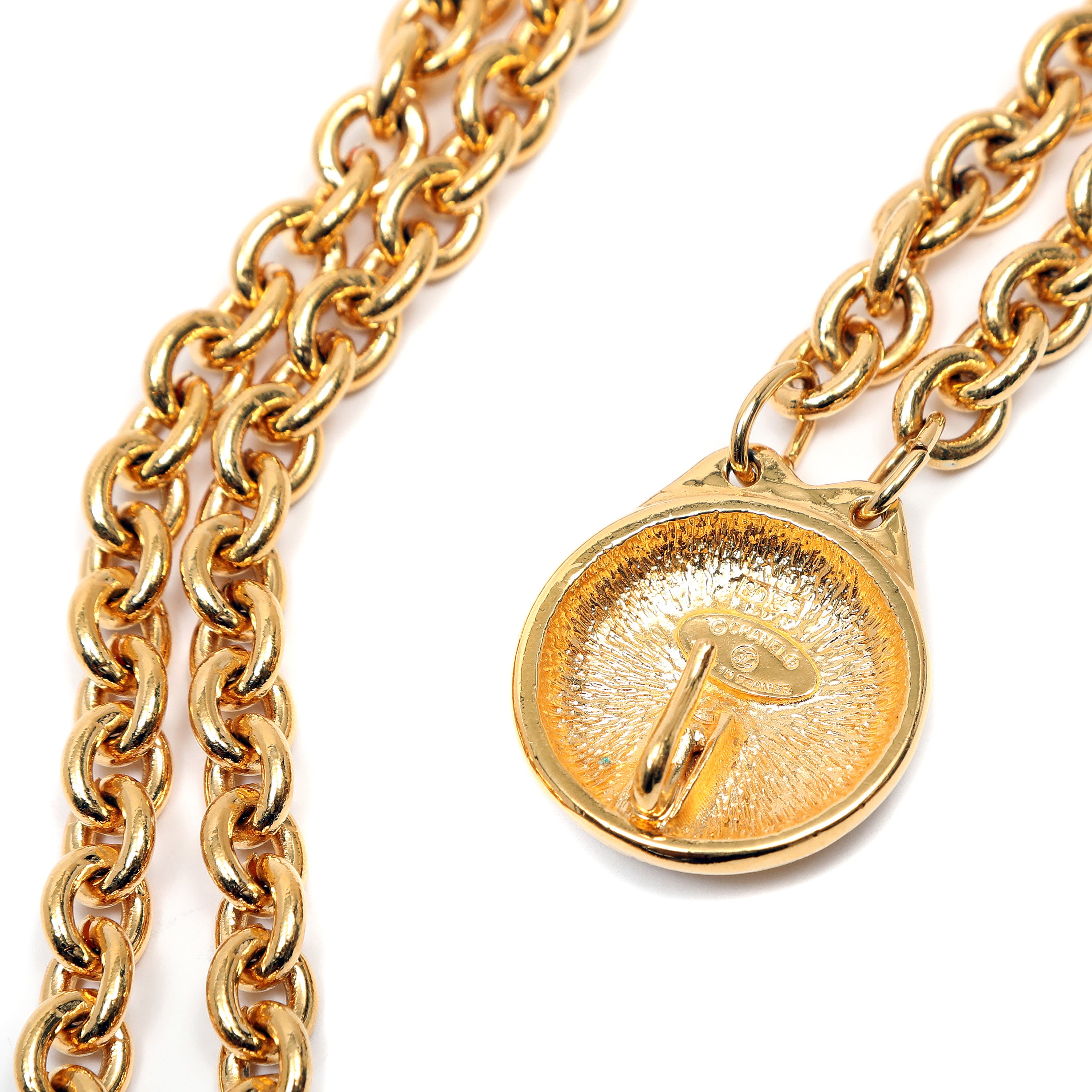 Chanel Vintage CC Button Gold Chain Belt