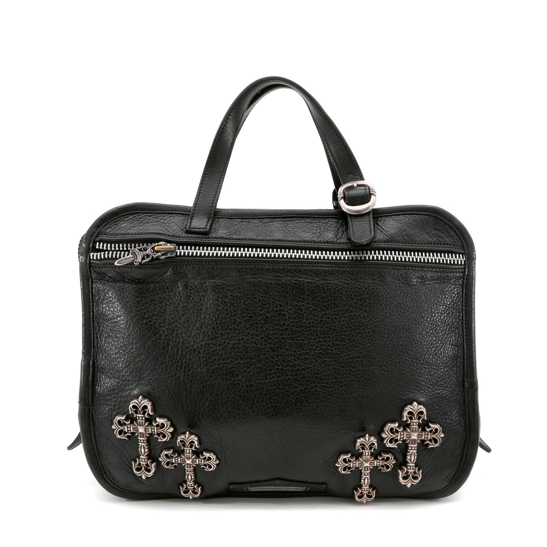 Elevate Your Style with an Authentic Chrome Hearts Black Leather