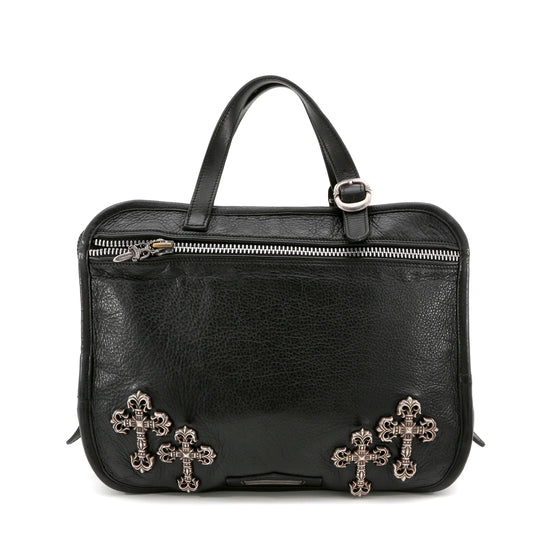 Elevate Your Style with an Authentic Chrome Hearts Black Leather
