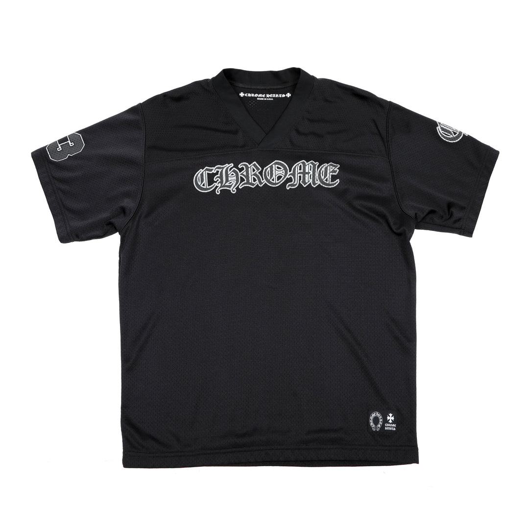 Chrome Hearts Mesh Black Stadium Football Jersey New (Large