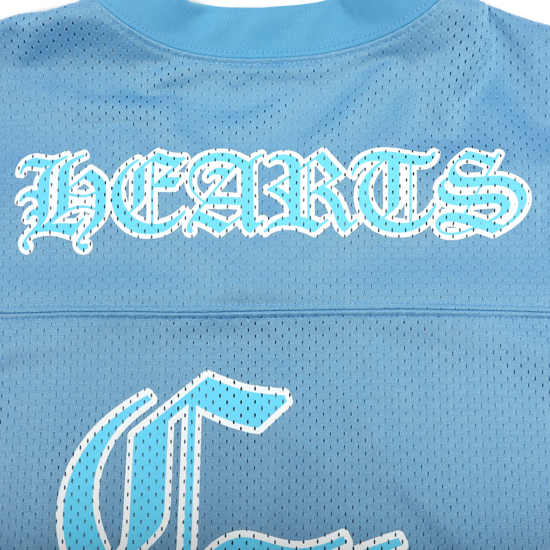Chrome Hearts Stadium Mesh Short Sleeve Jersey Blue (Medium