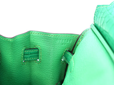 Hermès Birkin 25 Vert Comics Togo and Matte Alligator