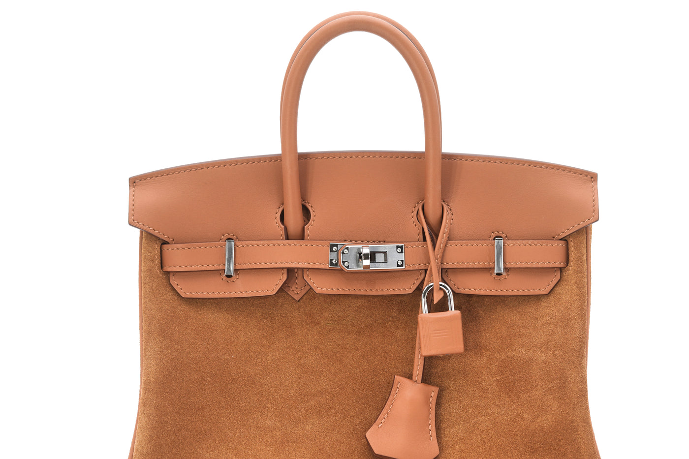 Hermès Grizzly Birkin 25 Gold Grizzly Suede and Swift