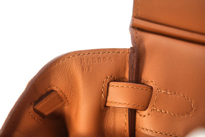Hermès Grizzly Birkin 25 Gold Grizzly Suede and Swift