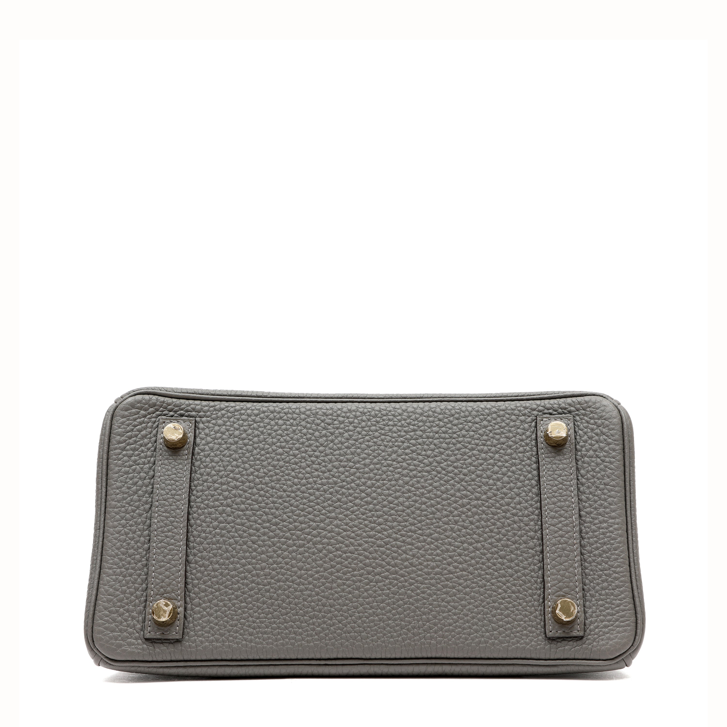 Hermès Birkin 25cm Handbag Gris Etain Togo Leather w GH