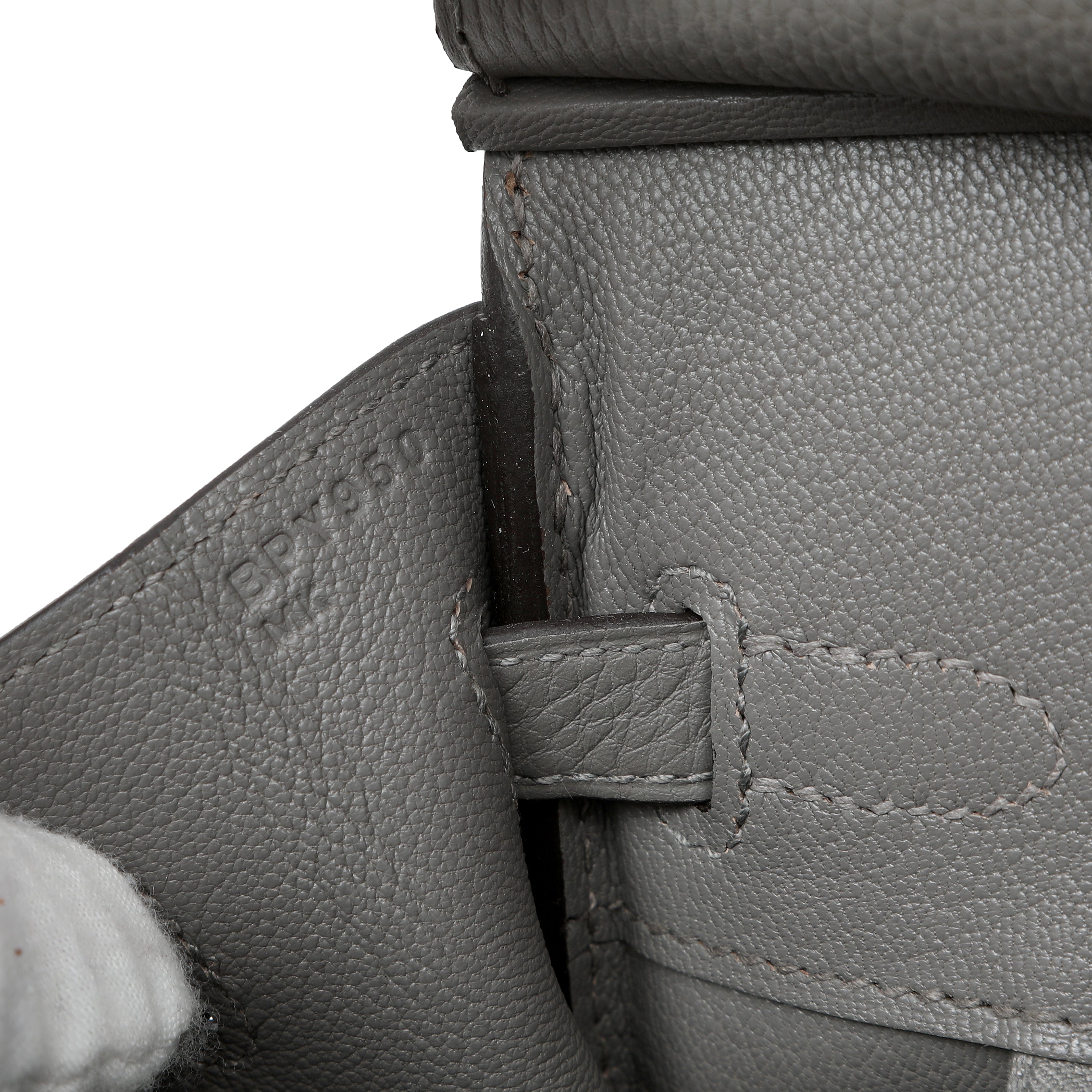 Hermès Birkin 25cm Handbag Gris Etain Togo Leather w GH