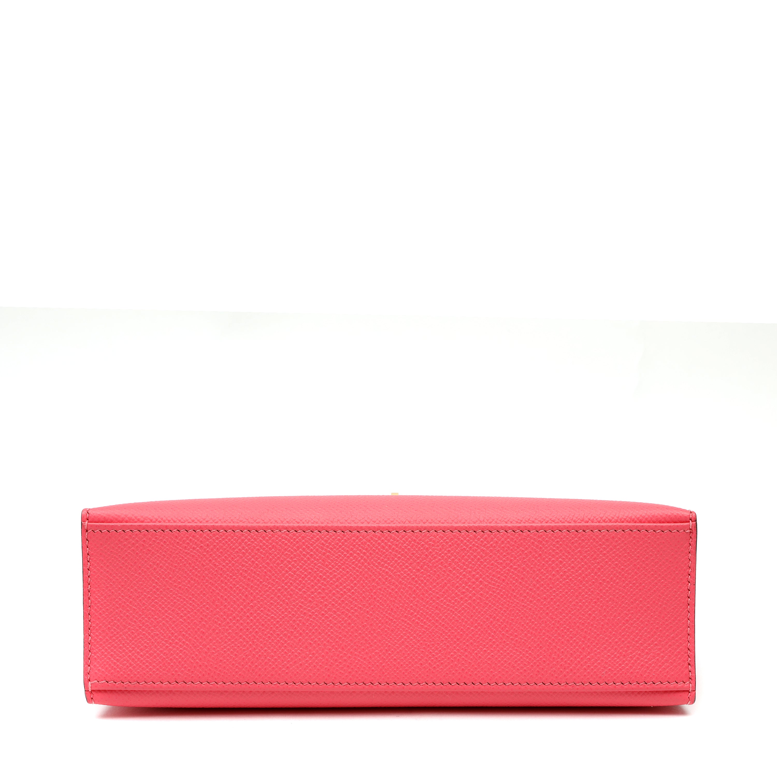 Hermès Kelly Pochette Rose Azalée Epsom Leather w GH