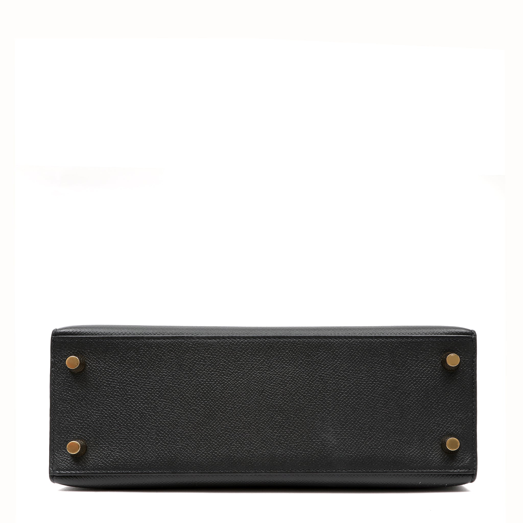 Hermès Kelly Sellier 25cm Handbag in Black Epsom Leather w GH