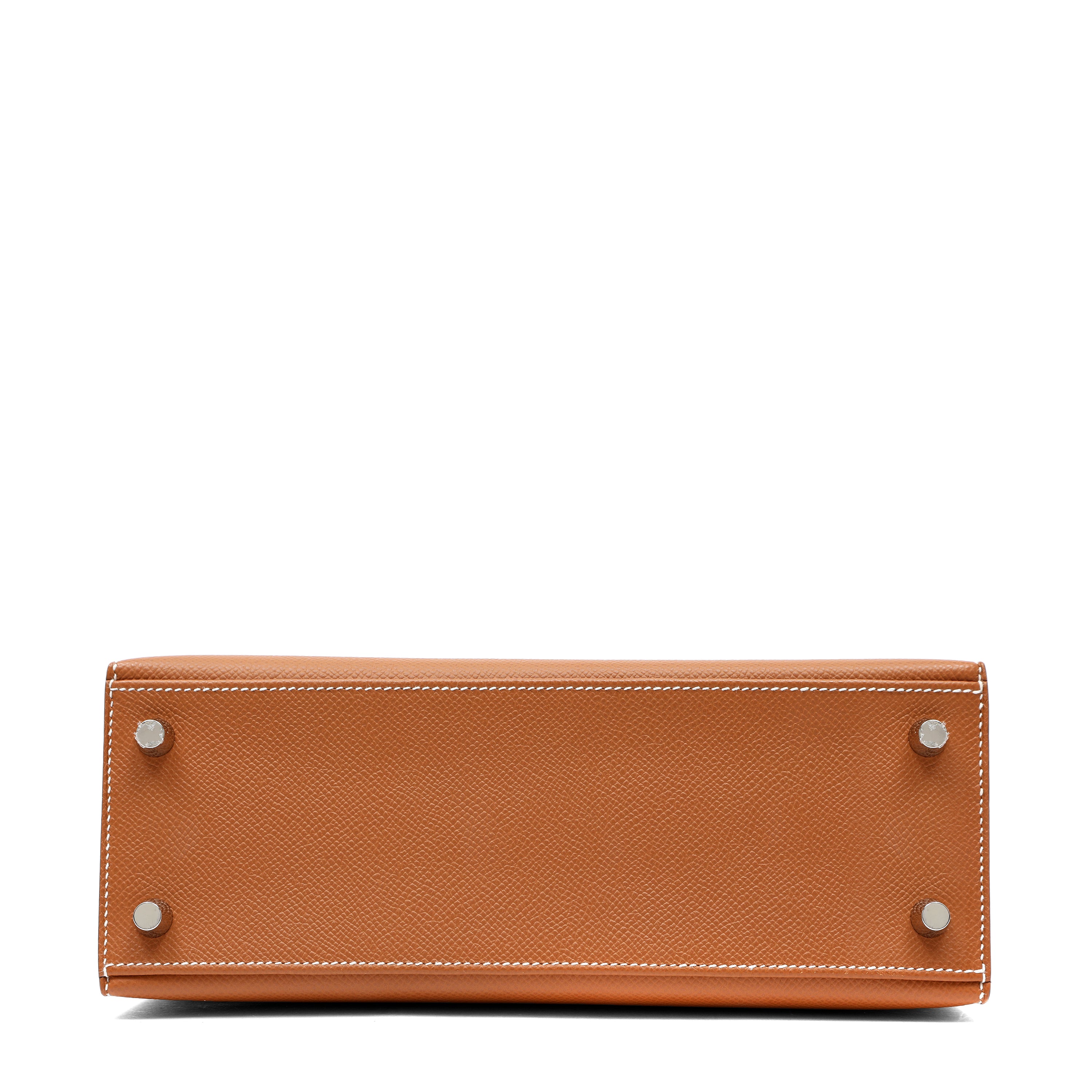 Hermès Kelly Sellier 25cm Handbag in Gold Epsom Leather w PH