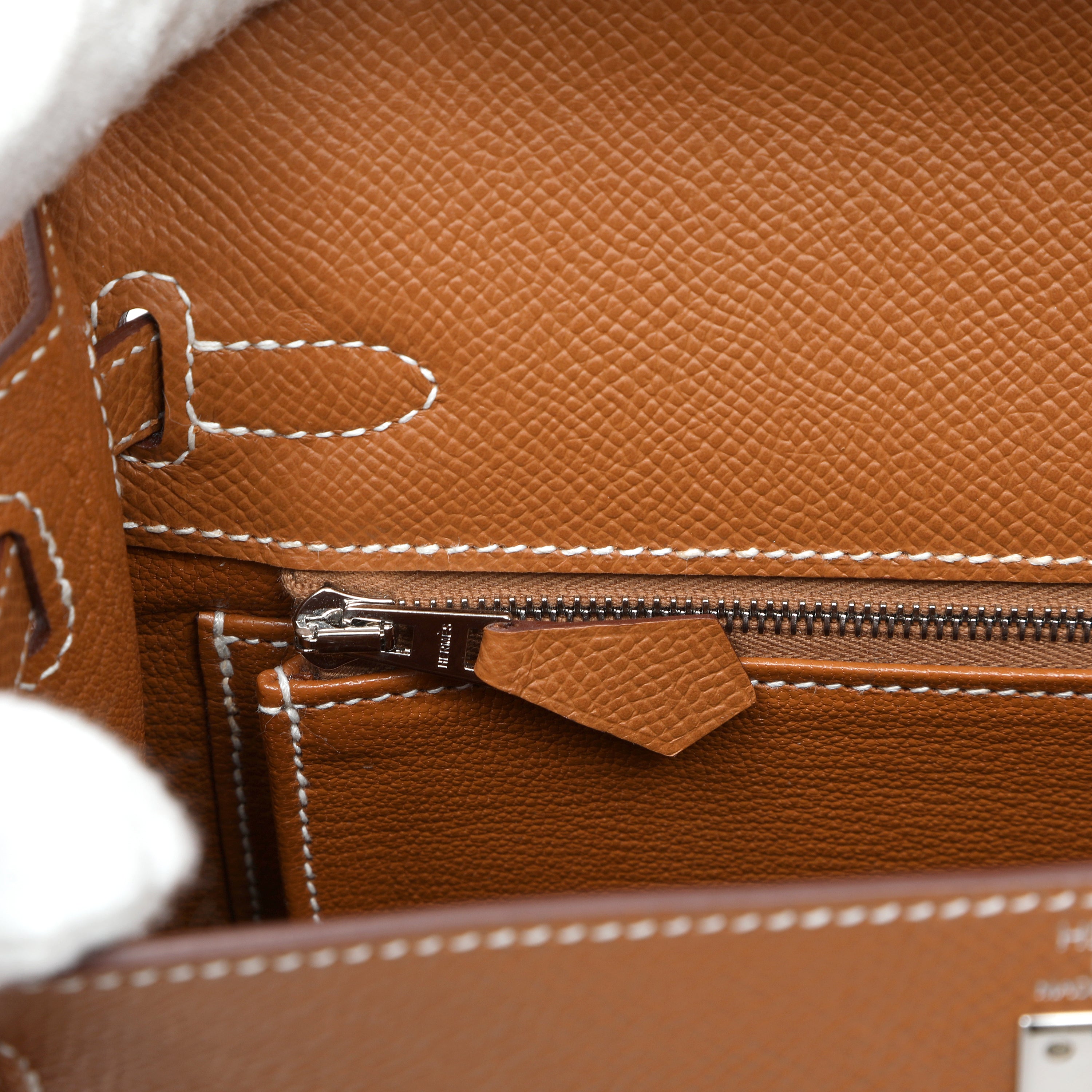 Hermès Kelly Sellier 25cm Handbag in Gold Epsom Leather w PH