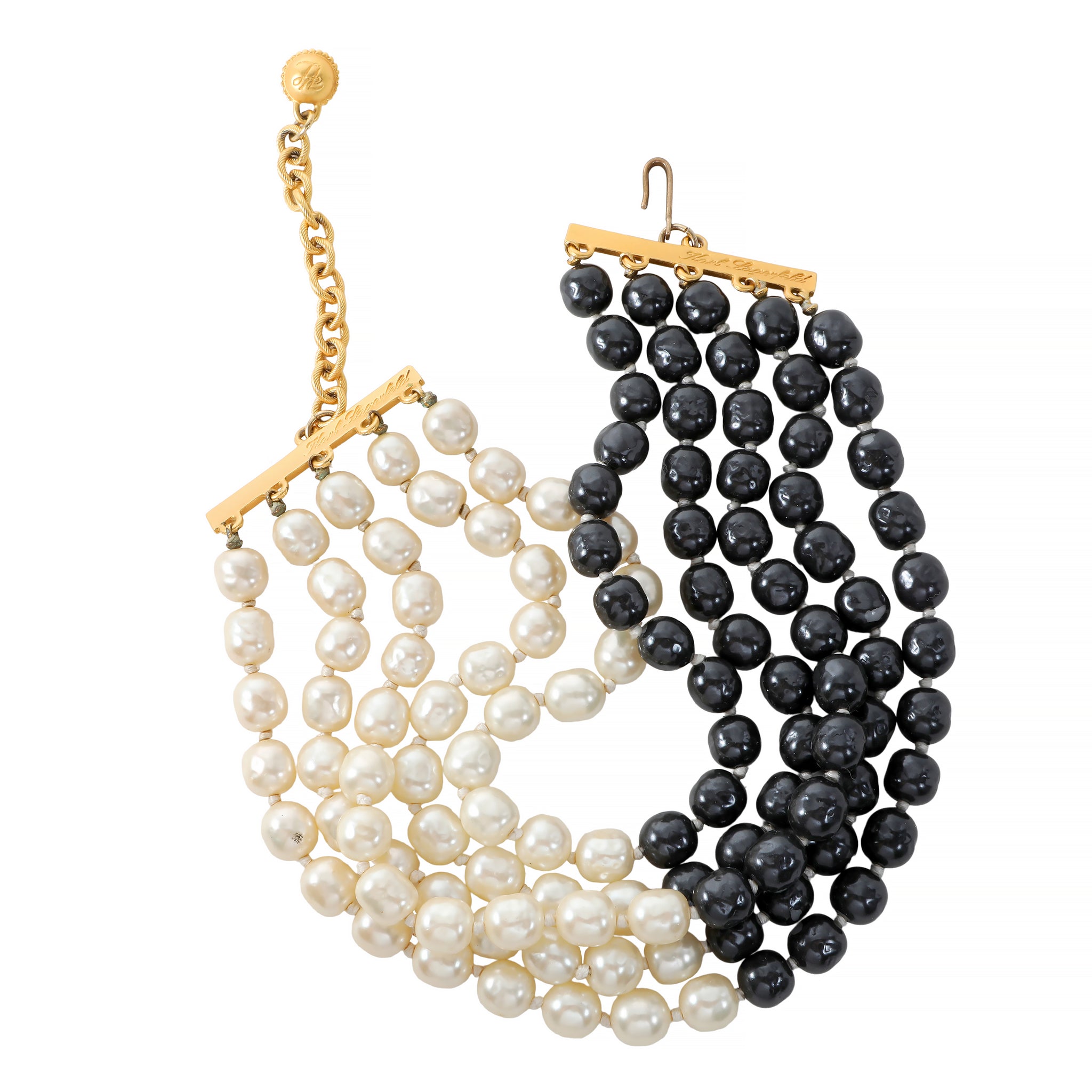 Karl Lagerfeld Chanel Five-Strand Faux Pearl Choker