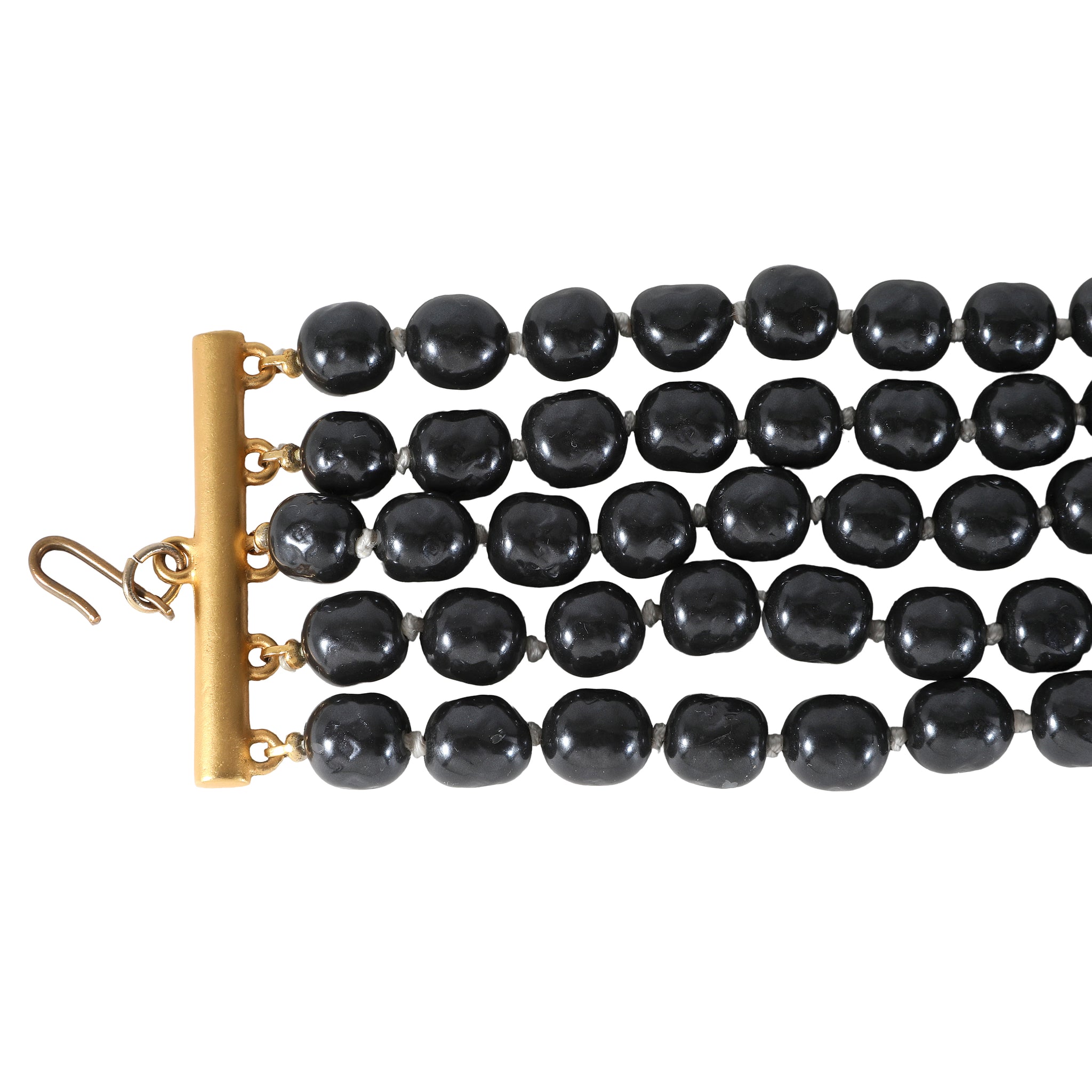 Karl Lagerfeld Chanel Five-Strand Faux Pearl Choker