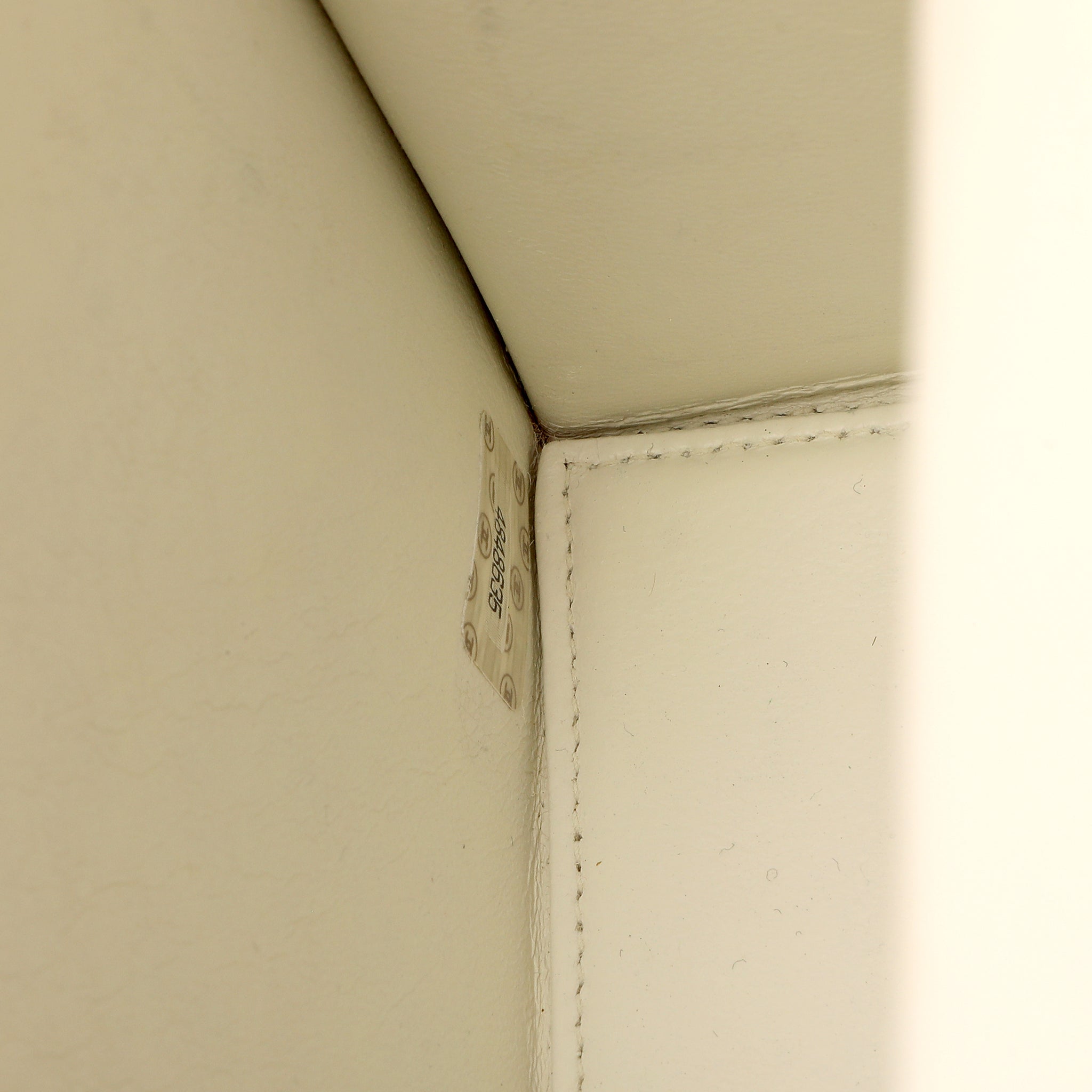 Chanel Vintage Ivory Patent CC Shoulder Bag w GH