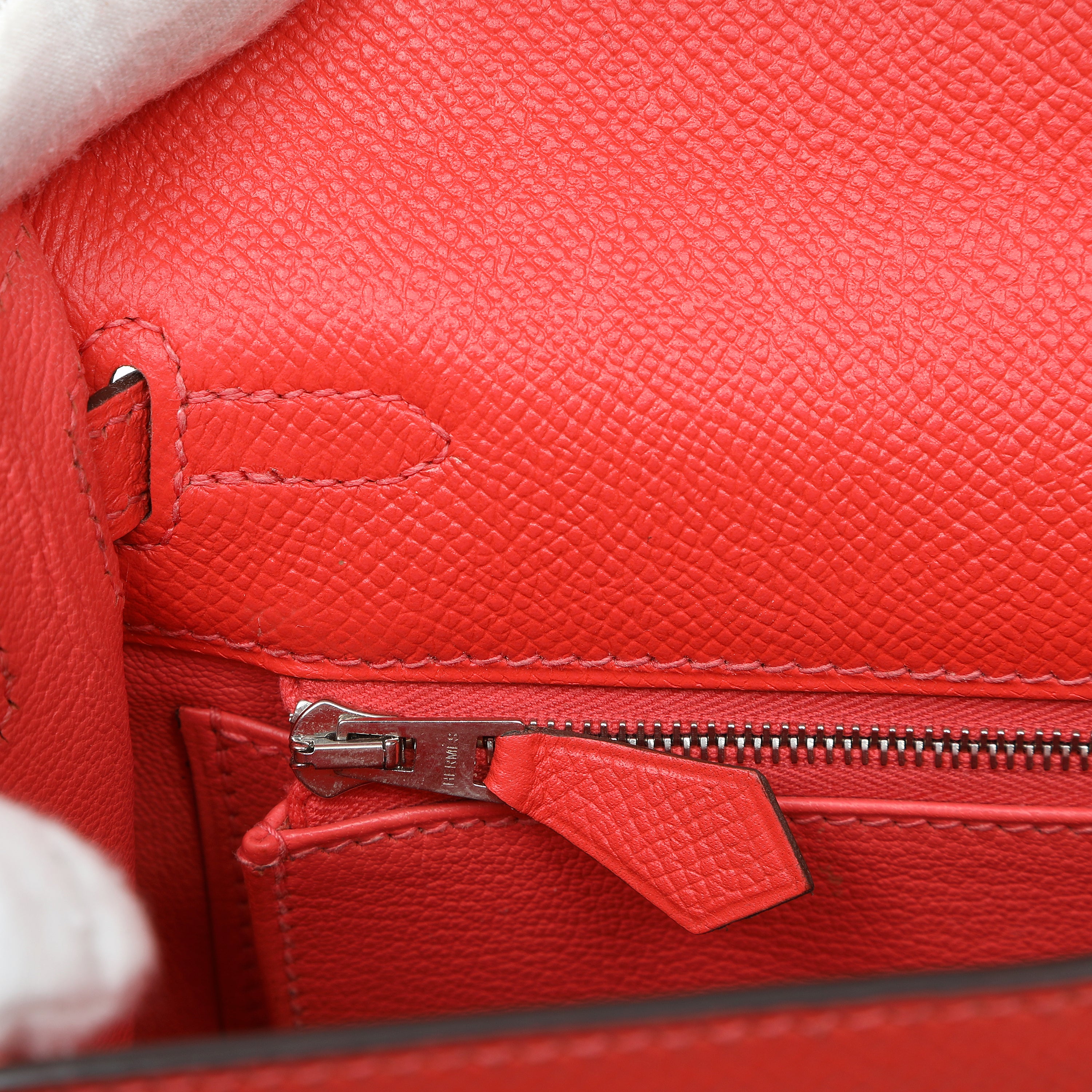 Hermes 25cm Rose Jaipur Madame Sellier Kelly w PH