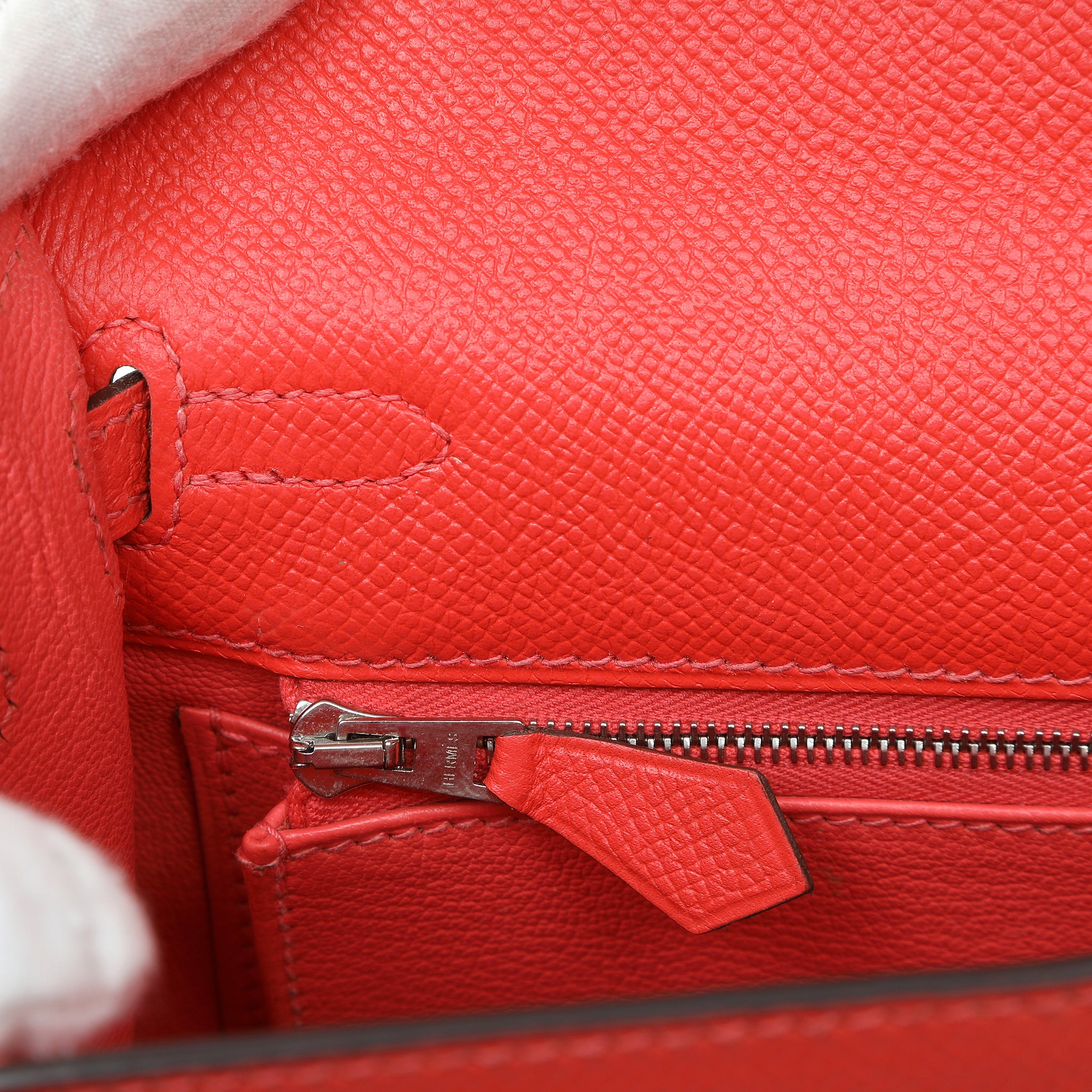 Hermes 25cm Rose Jaipur Madame Sellier Kelly w PH