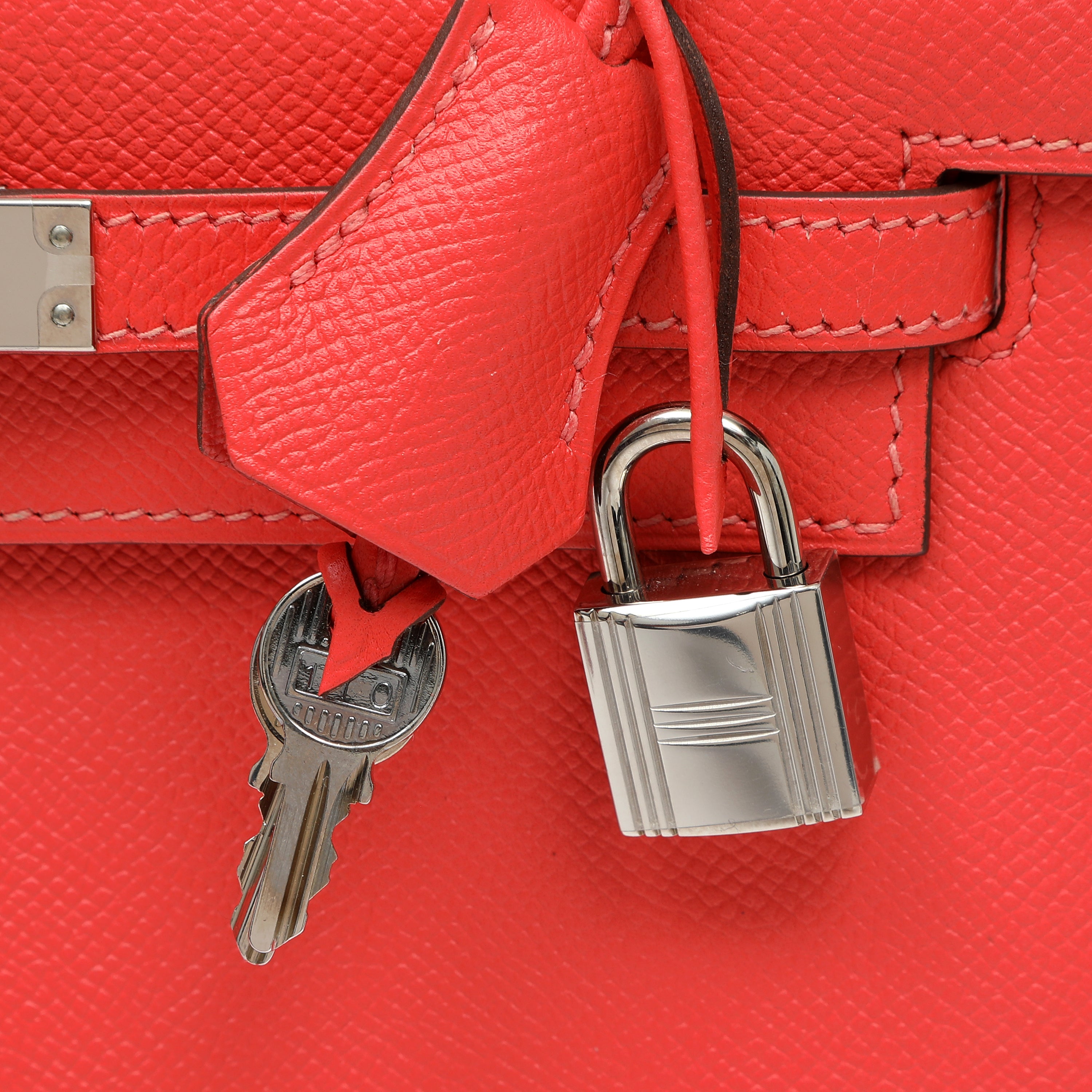 Hermes 25cm Rose Jaipur Madame Sellier Kelly w PH