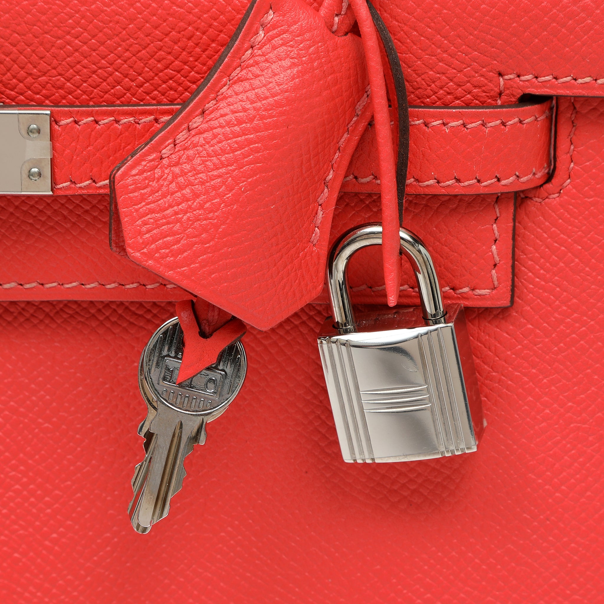 Hermes 25cm Rose Jaipur Madame Sellier Kelly w PH