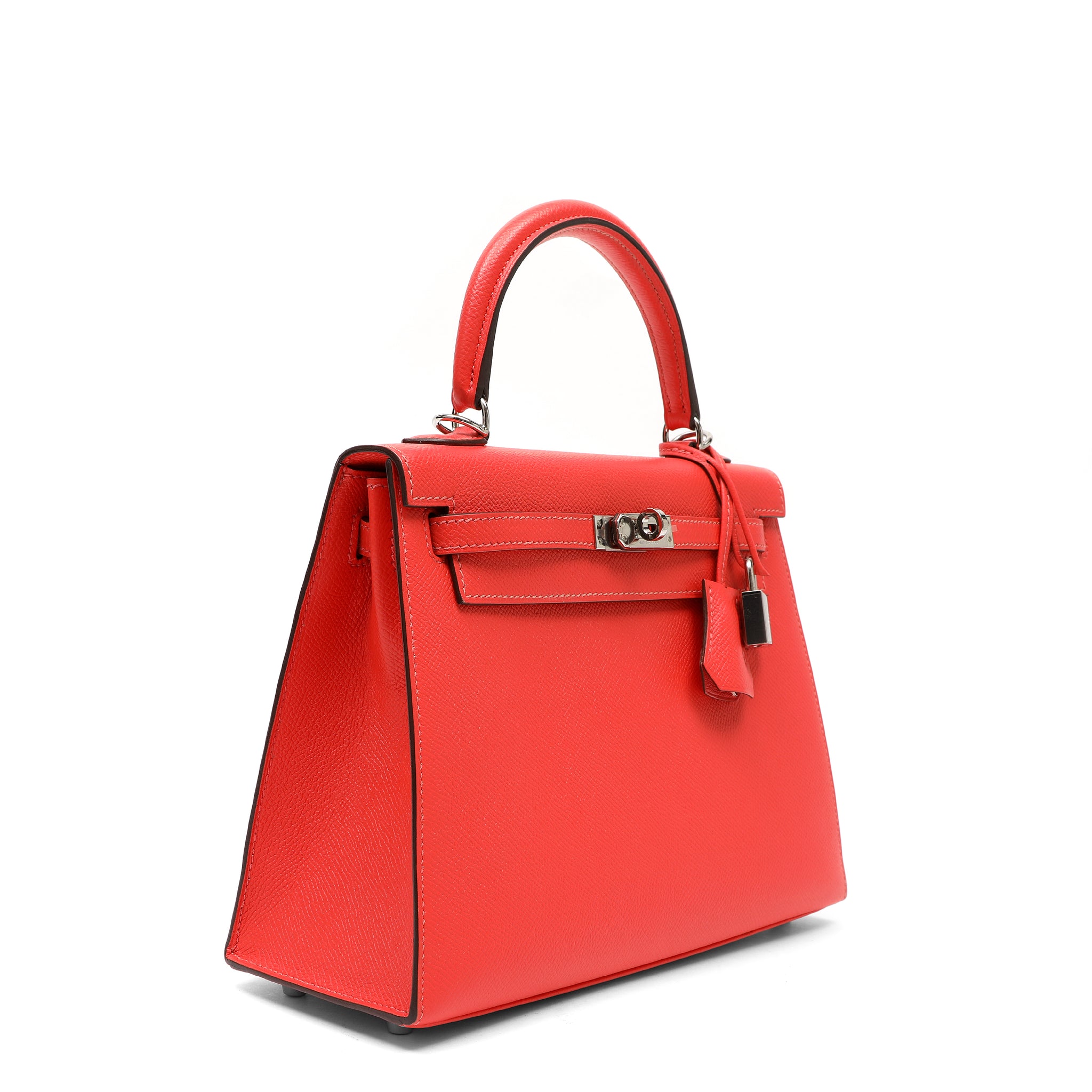 Hermes 25cm Rose Jaipur Madame Sellier Kelly w PH