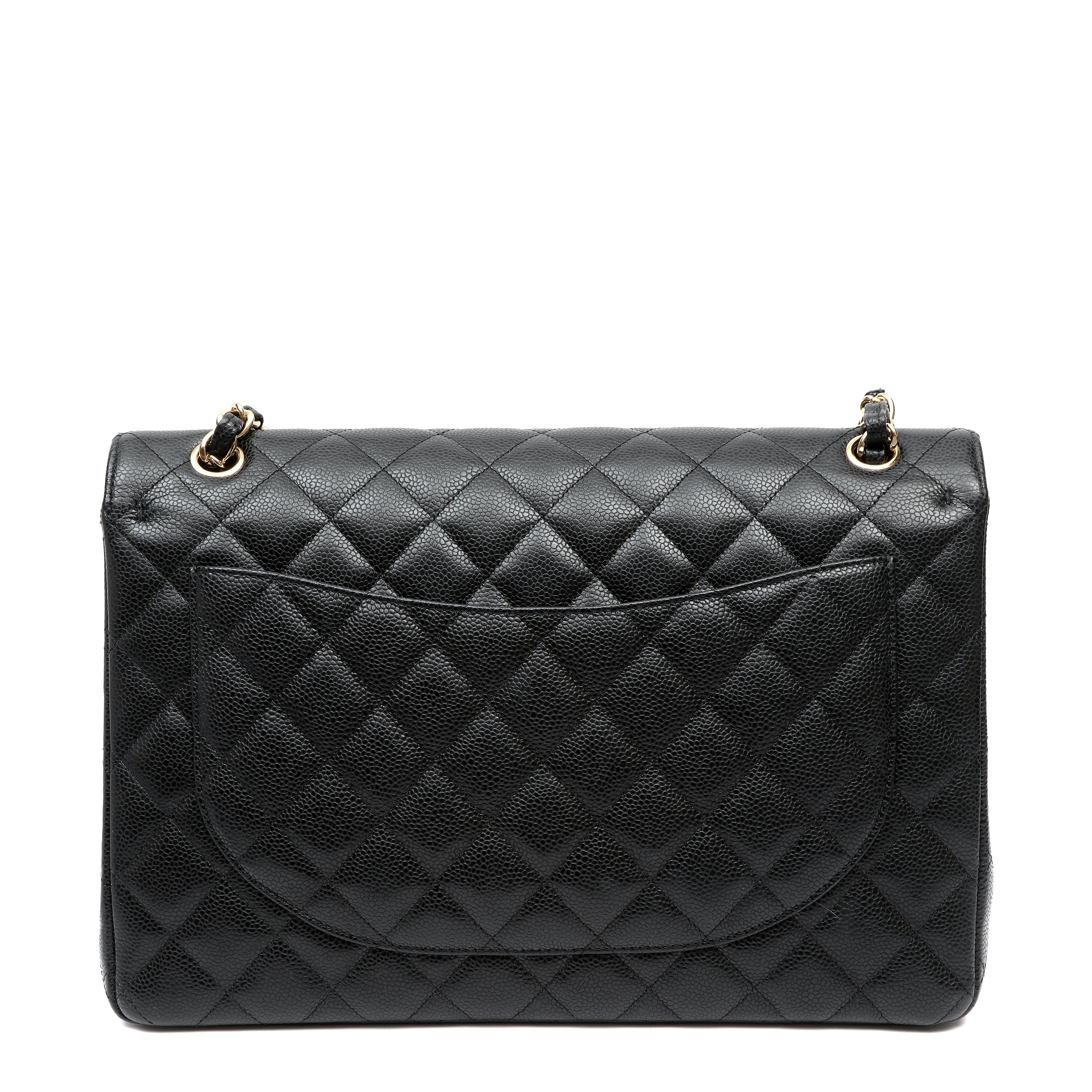 Chanel Black Caviar Maxi Classic w GH 2011