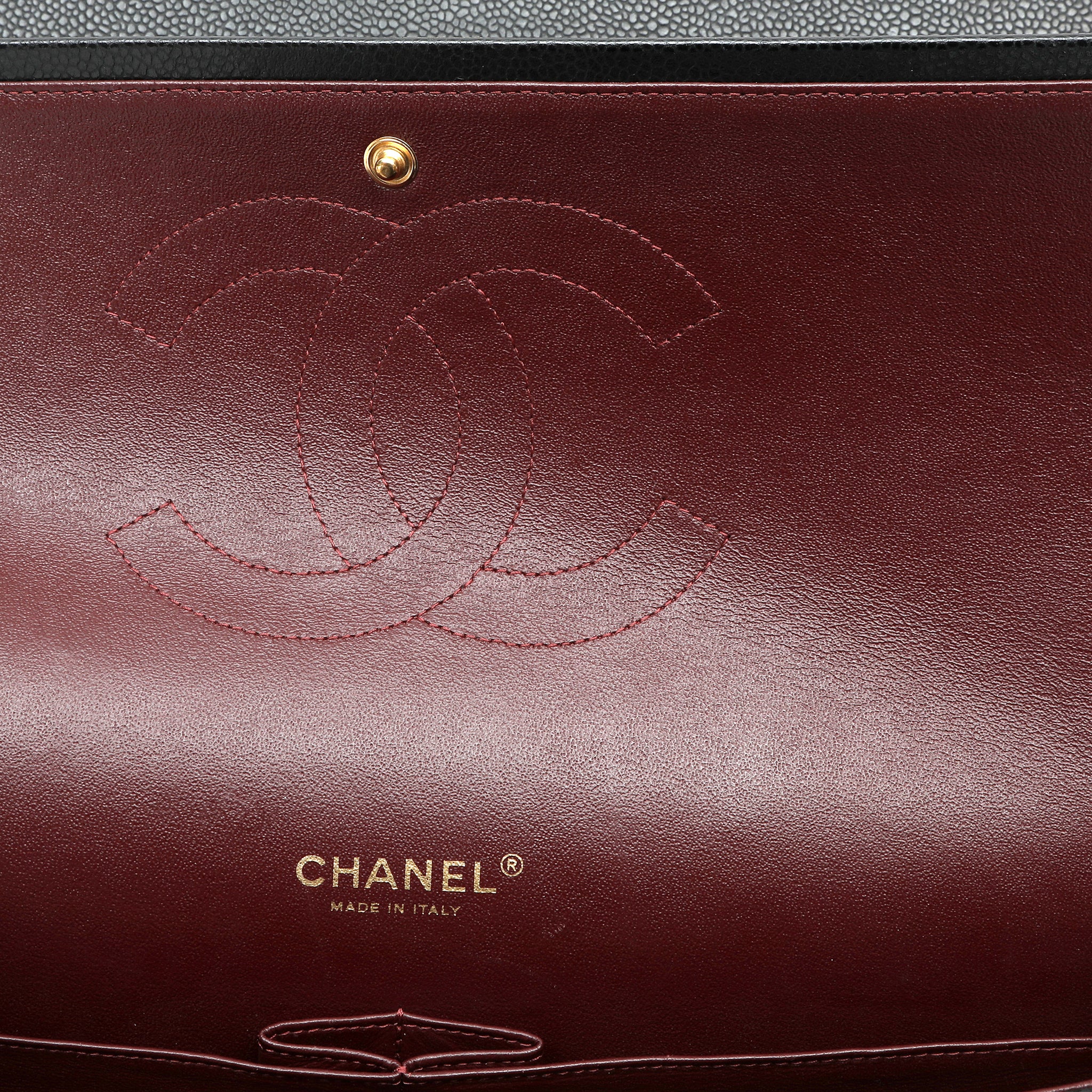 Chanel Black Caviar Maxi Classic w GH 2011