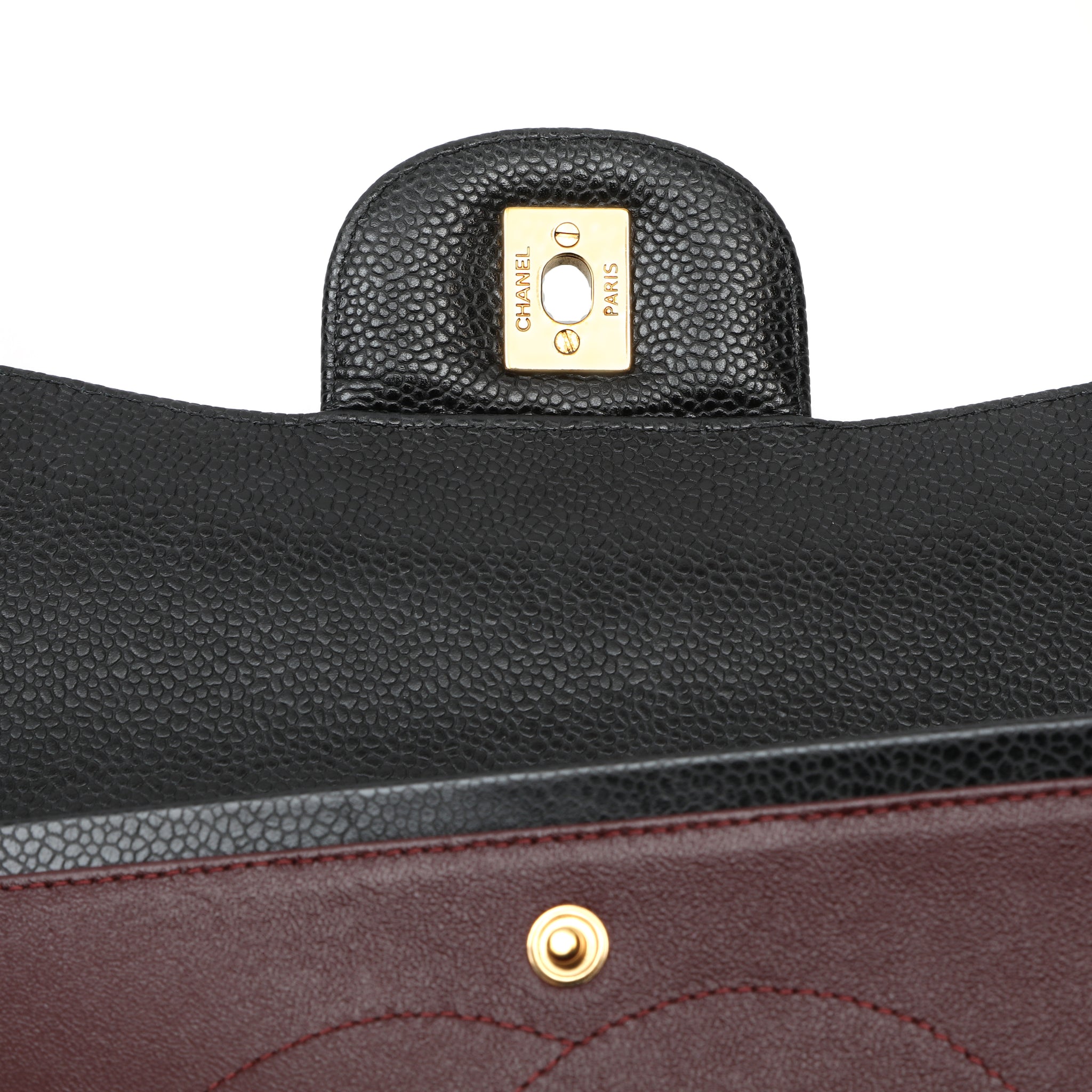 Chanel Black Caviar Maxi Classic w GH 2011