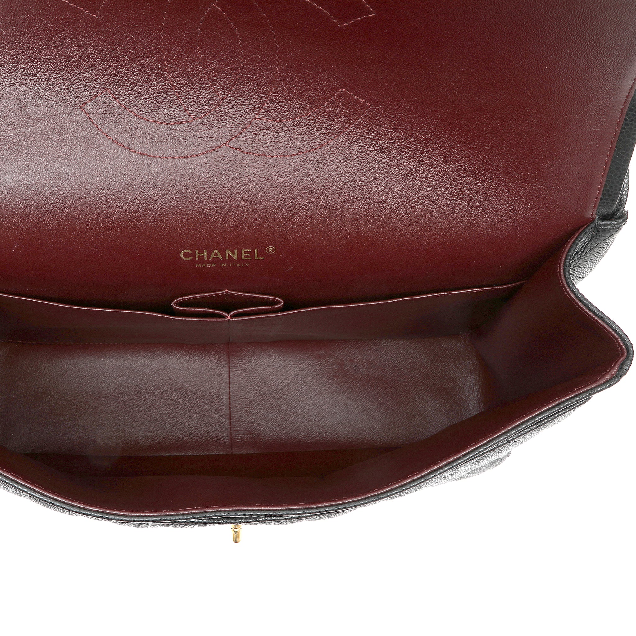 Chanel Black Caviar Maxi Classic w GH 2011