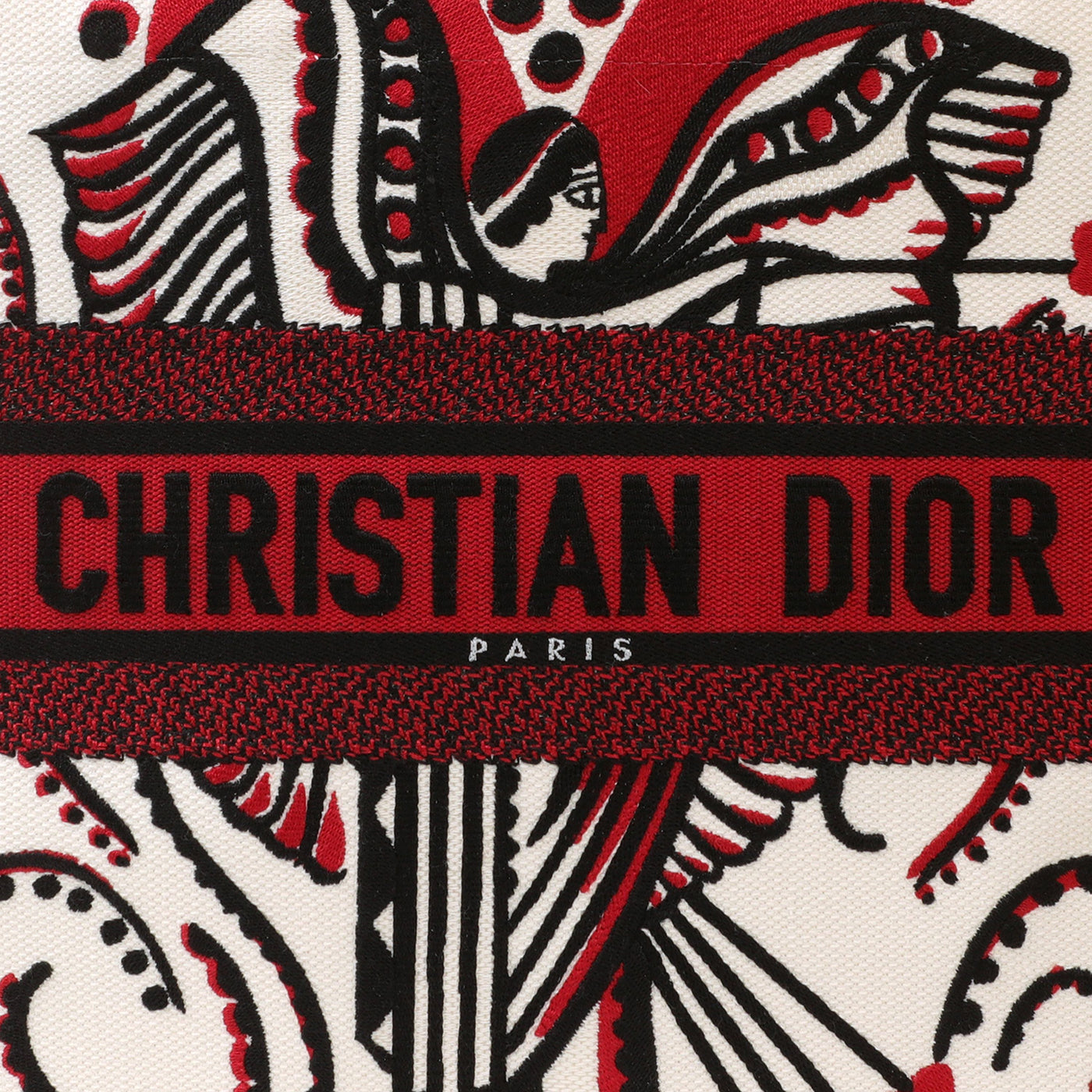 Dior Medium Book Tote w/ Cupidon Embroidery