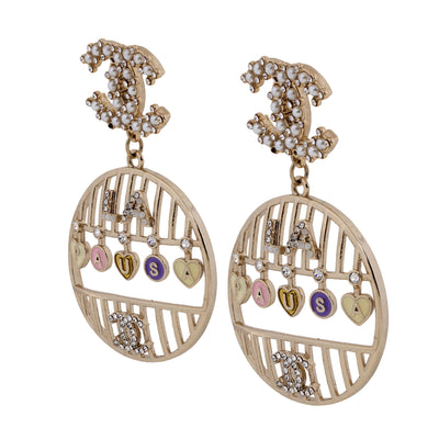 Chanel Bird Cages CC Pearls LA Pausa Earrings