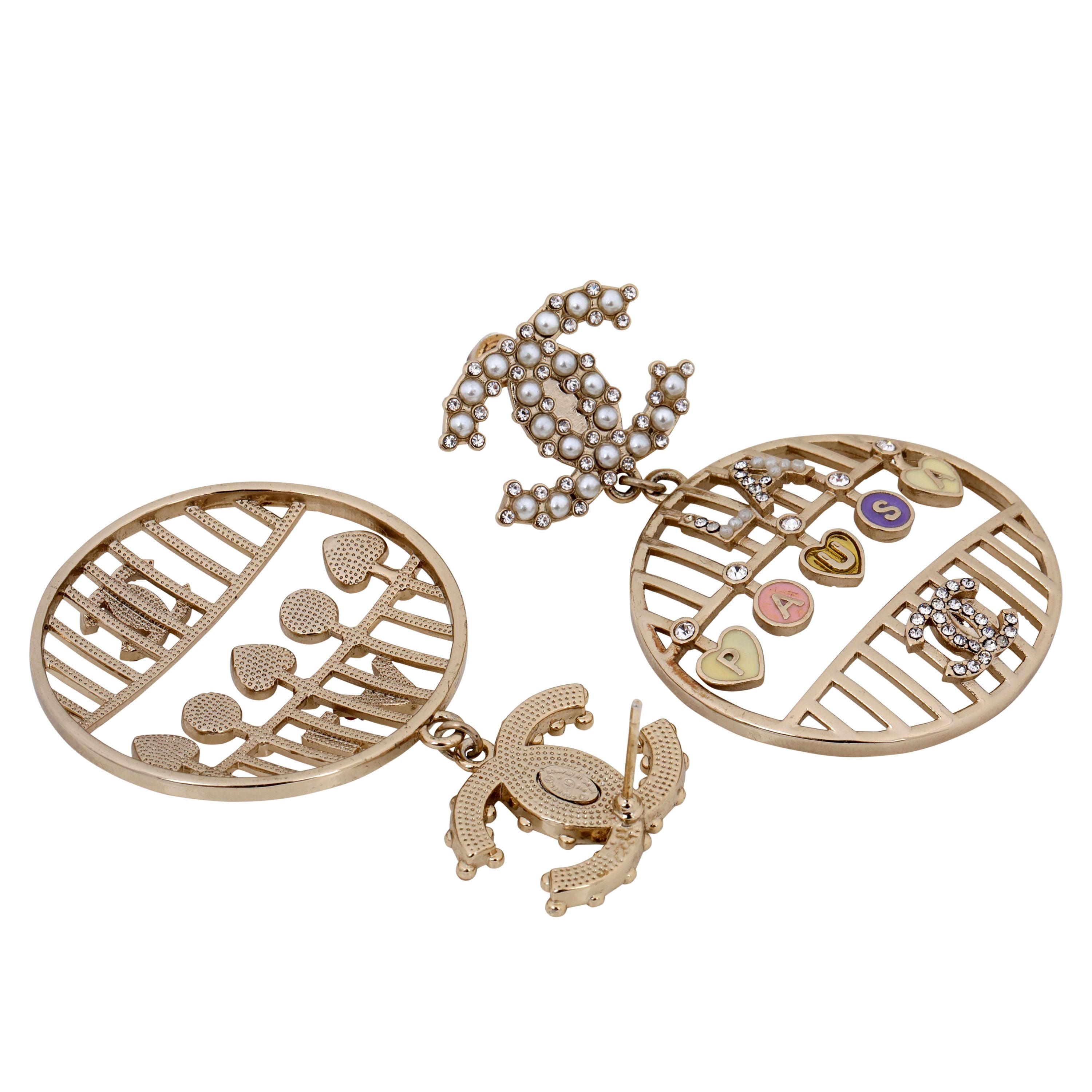 Chanel Bird Cages CC Pearls LA Pausa Earrings