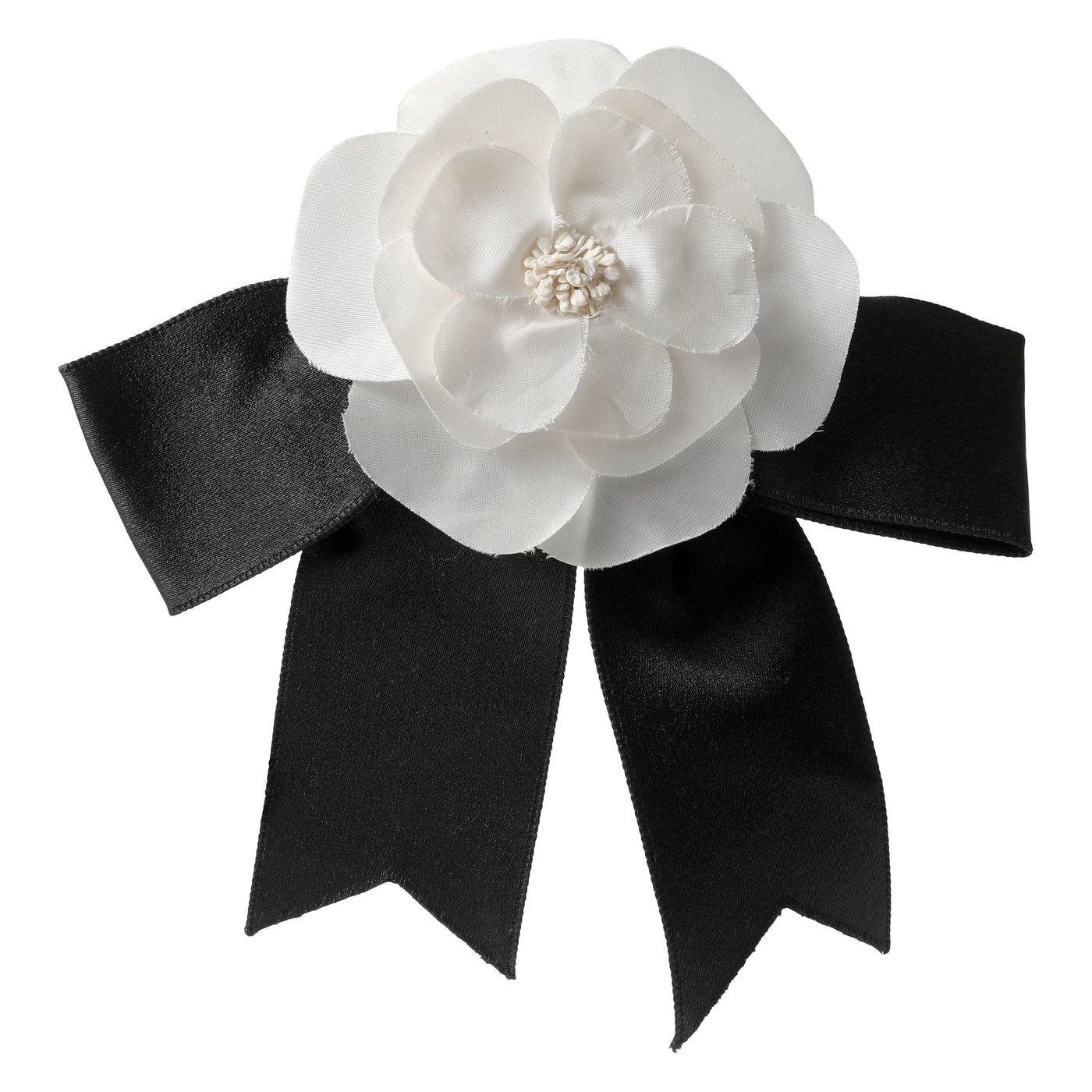 Chanel Bow & Flower Camelia Pin