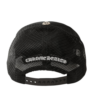 Chrome Hearts Black Gold Grill Canvas Hat